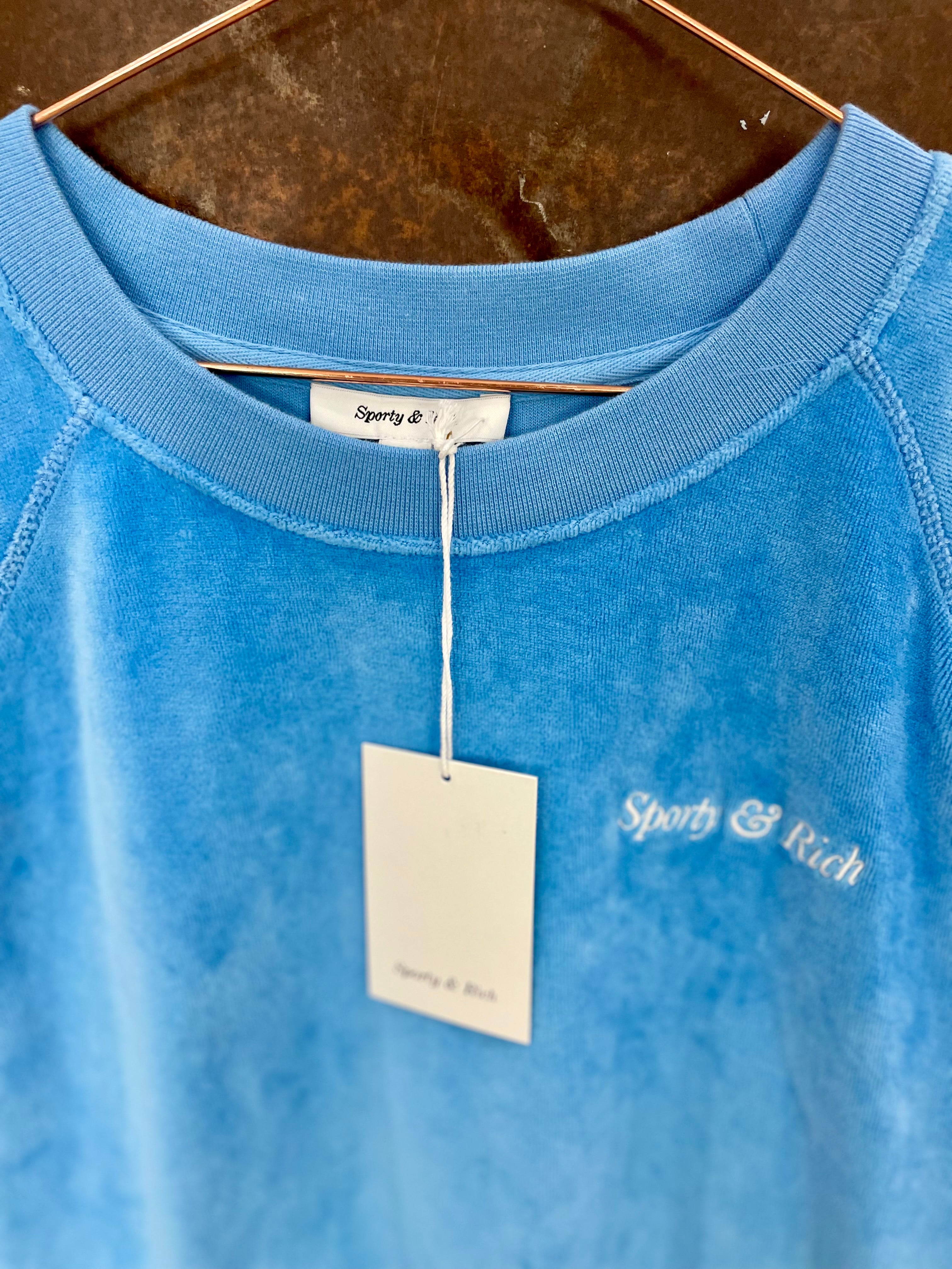 Blue towel sweater - SPORTY & RICH - XL