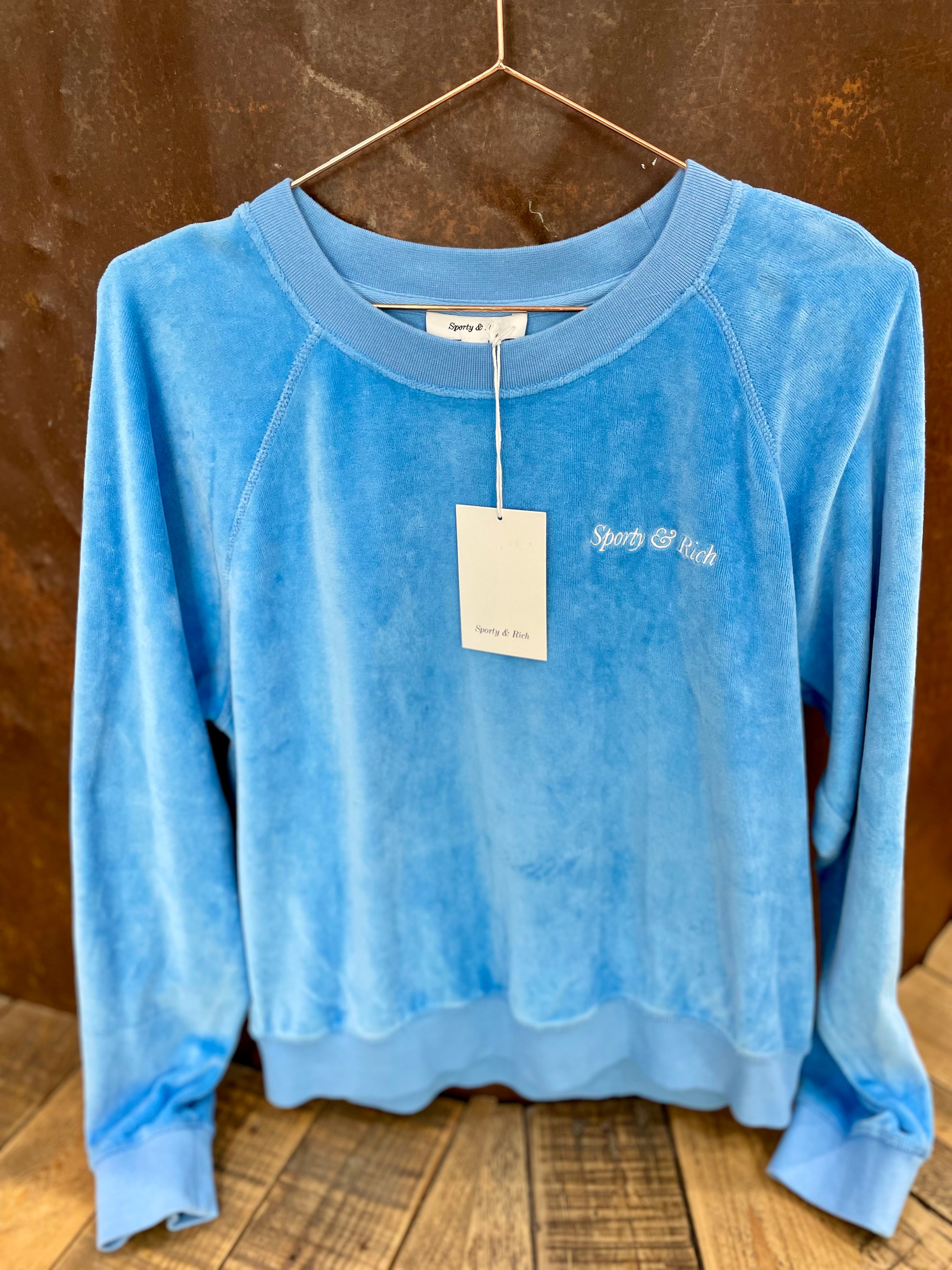 Blue towel sweater - SPORTY & RICH - XL