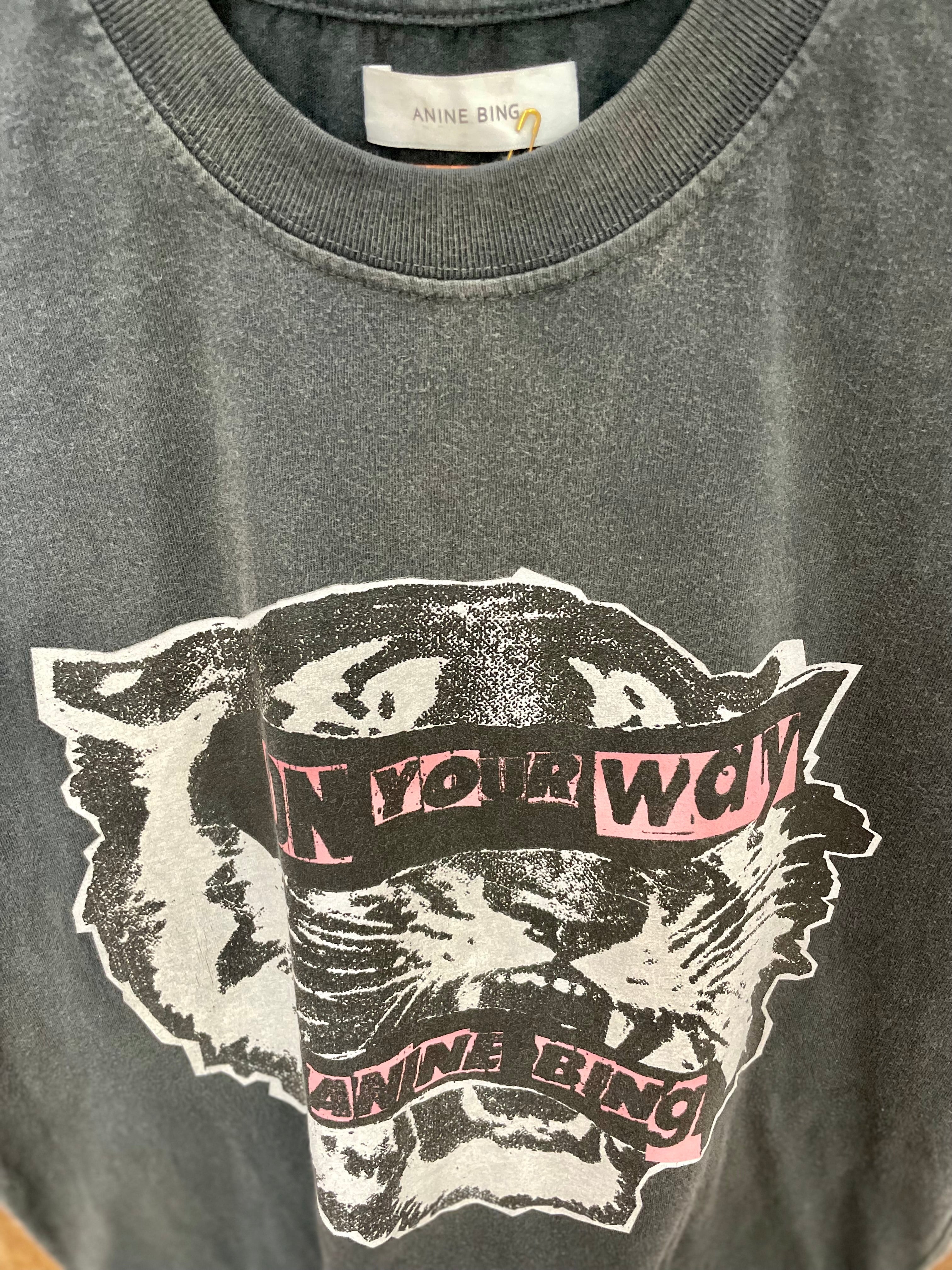 Black print tee - ANINE BING - XS