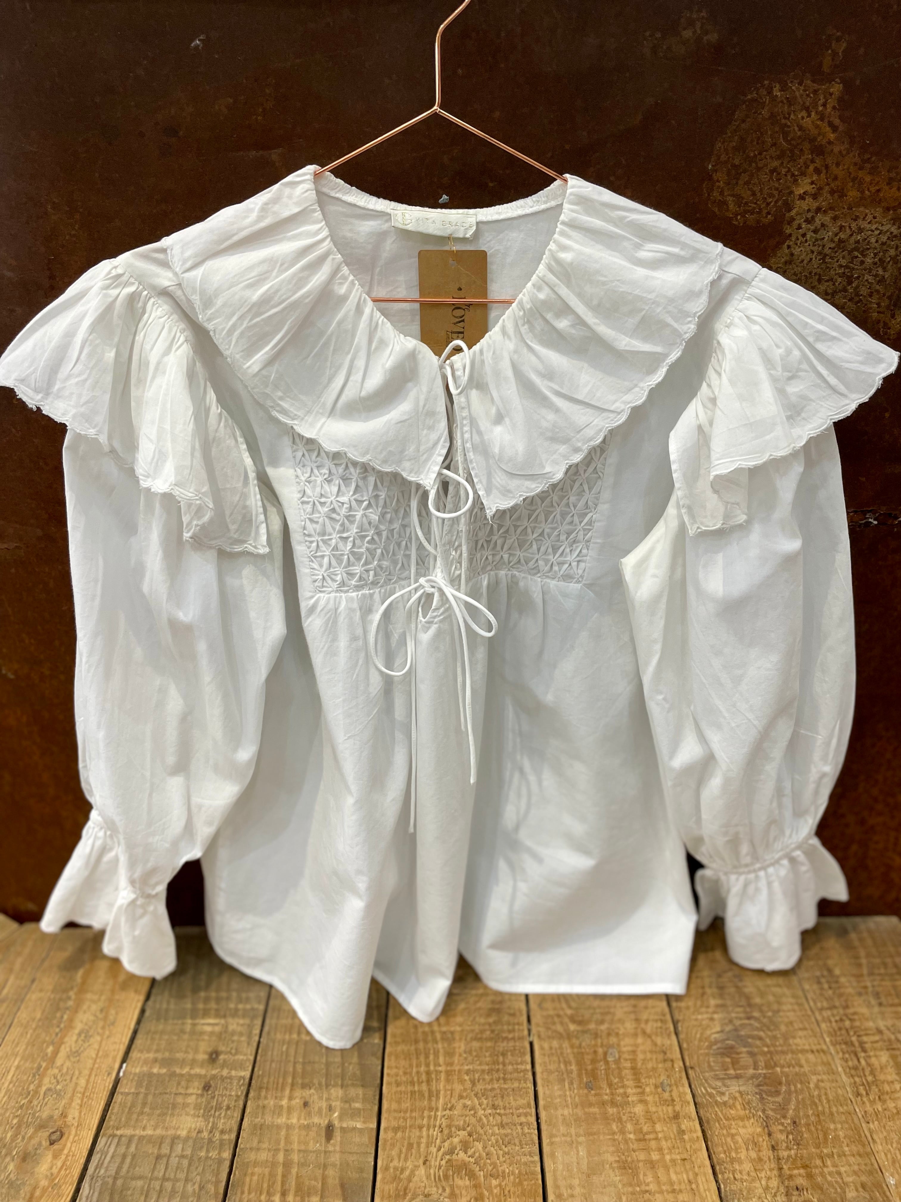 White blouse - VITA GRACE - ONE SIZE