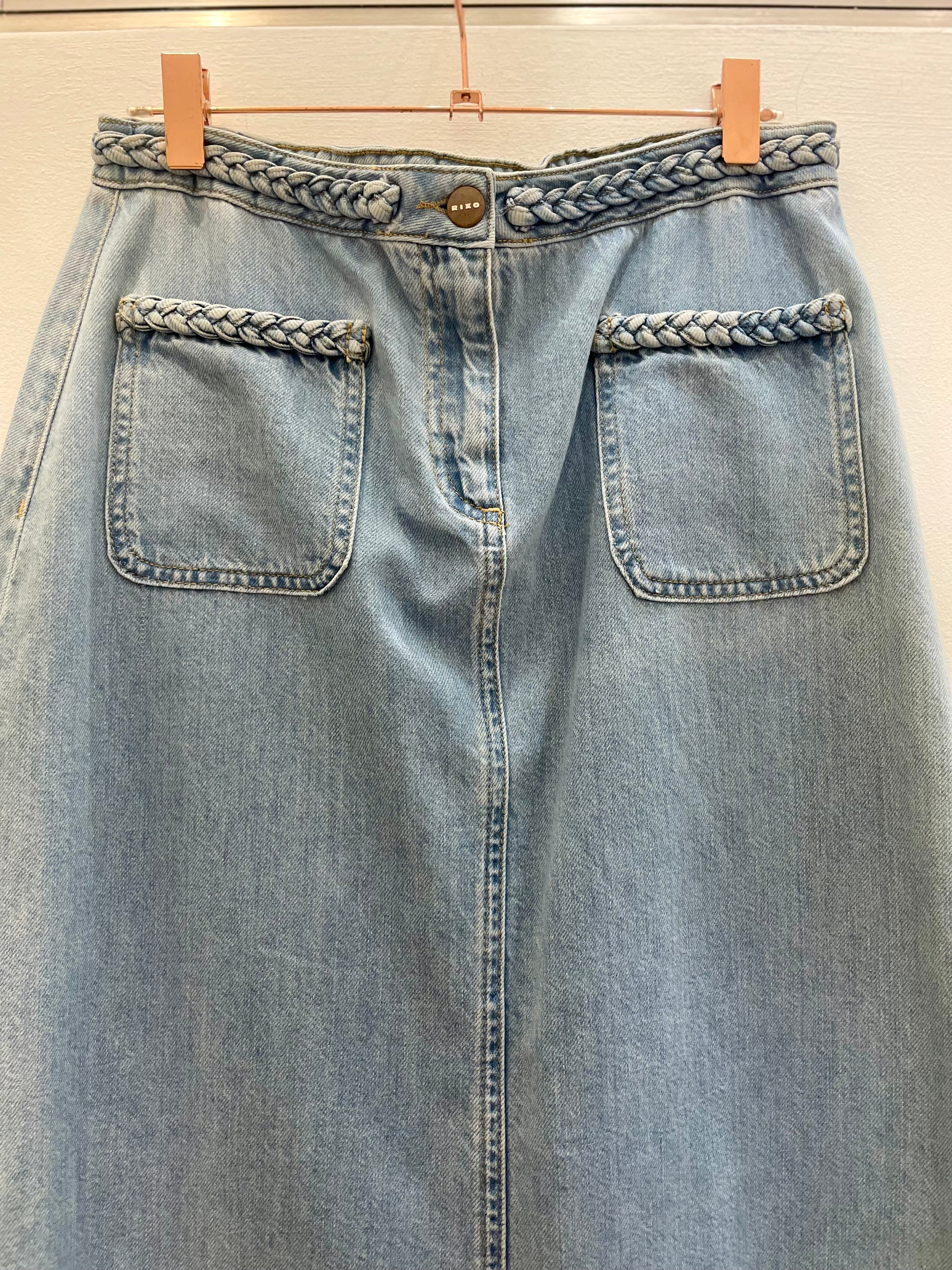 Denim Skirt - RIXO - 38EU/UK10