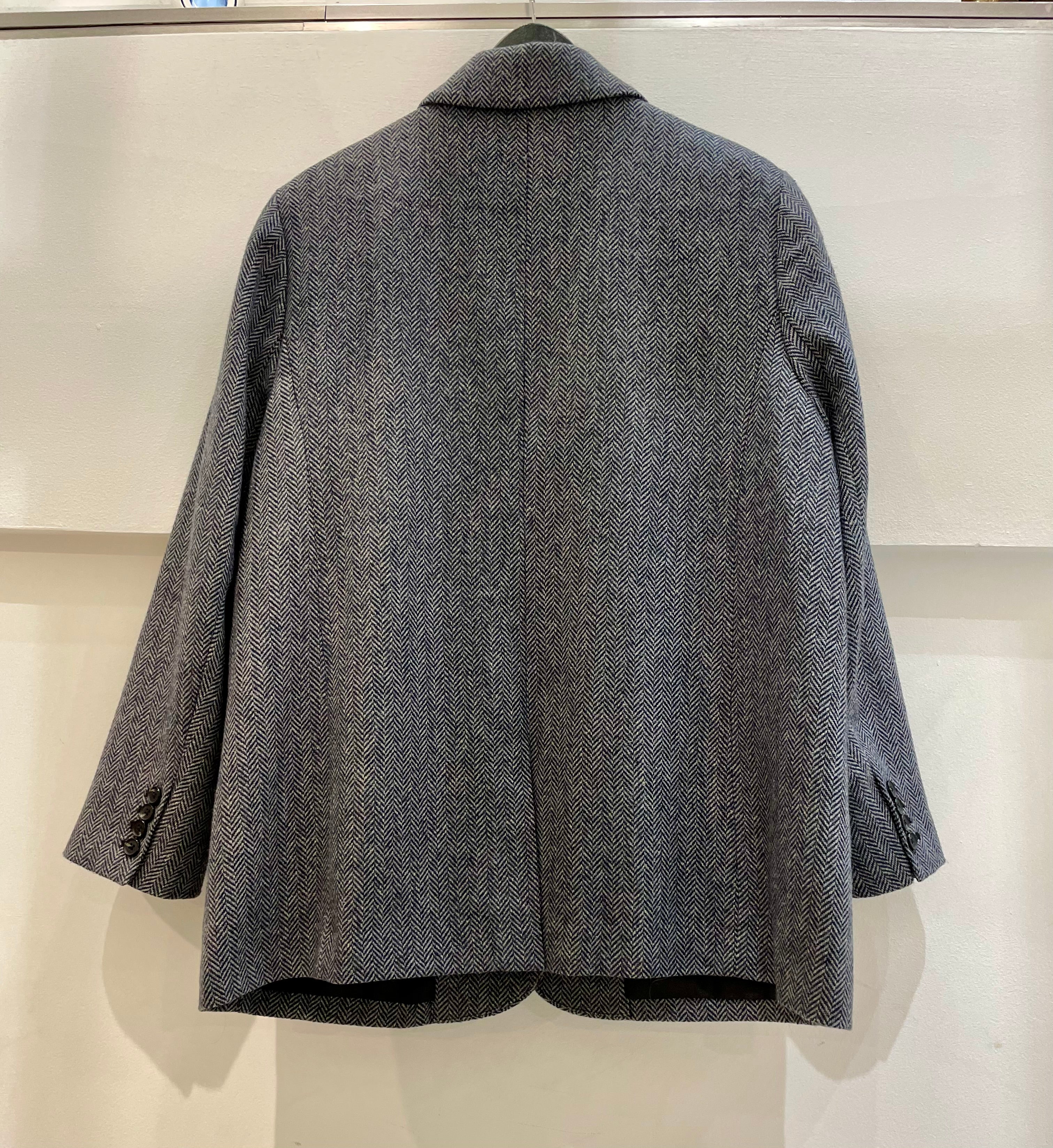 Blue herringbone blazer - AND/OR - UK14