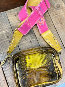 Yellow crossbody bag - CLARIS VIROT