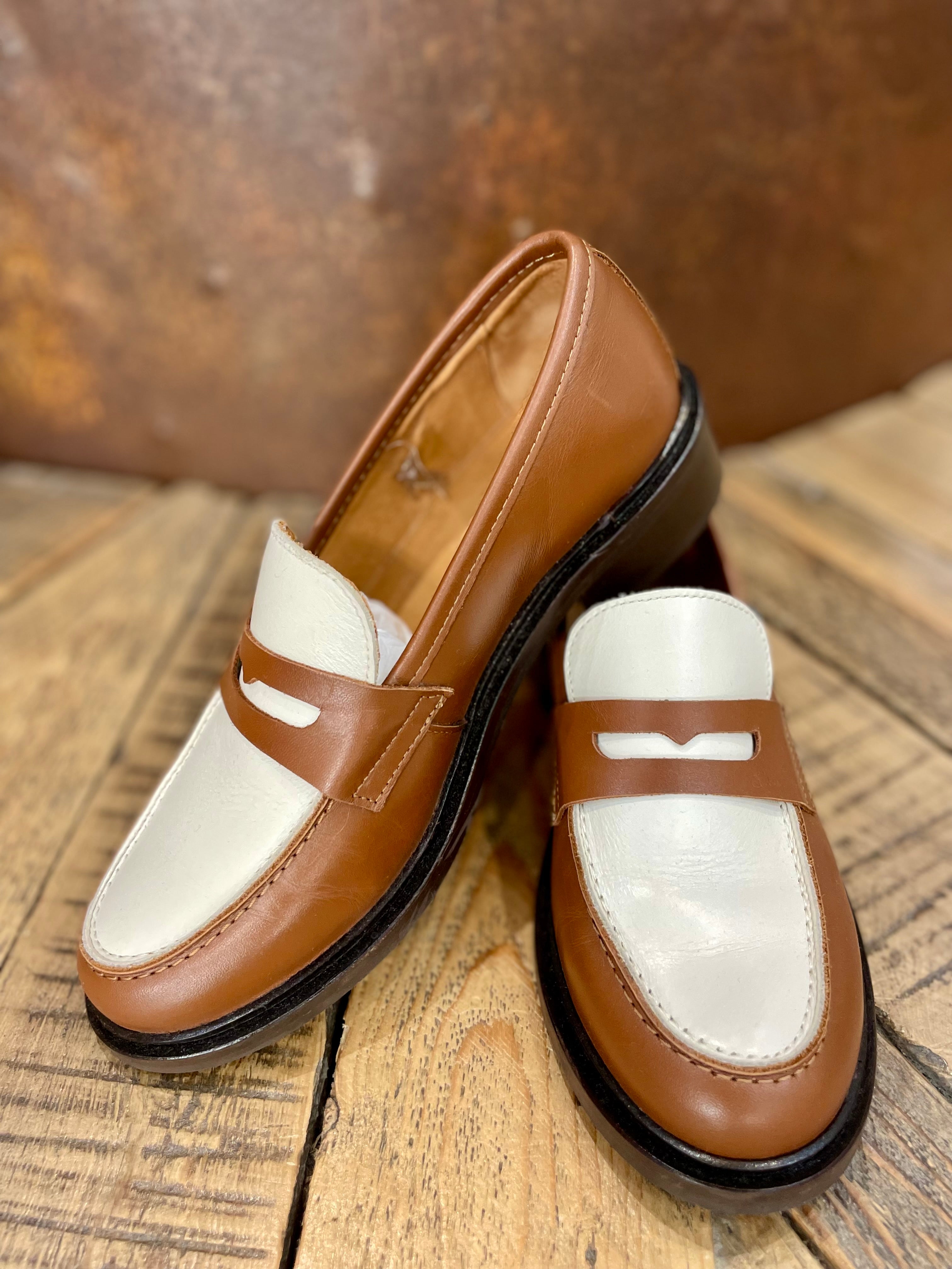 Brown & beige loafers - GINETTE GARDE - 39EU/UK6