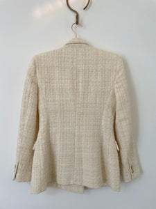 Beige tweed blazer - ZARA - M