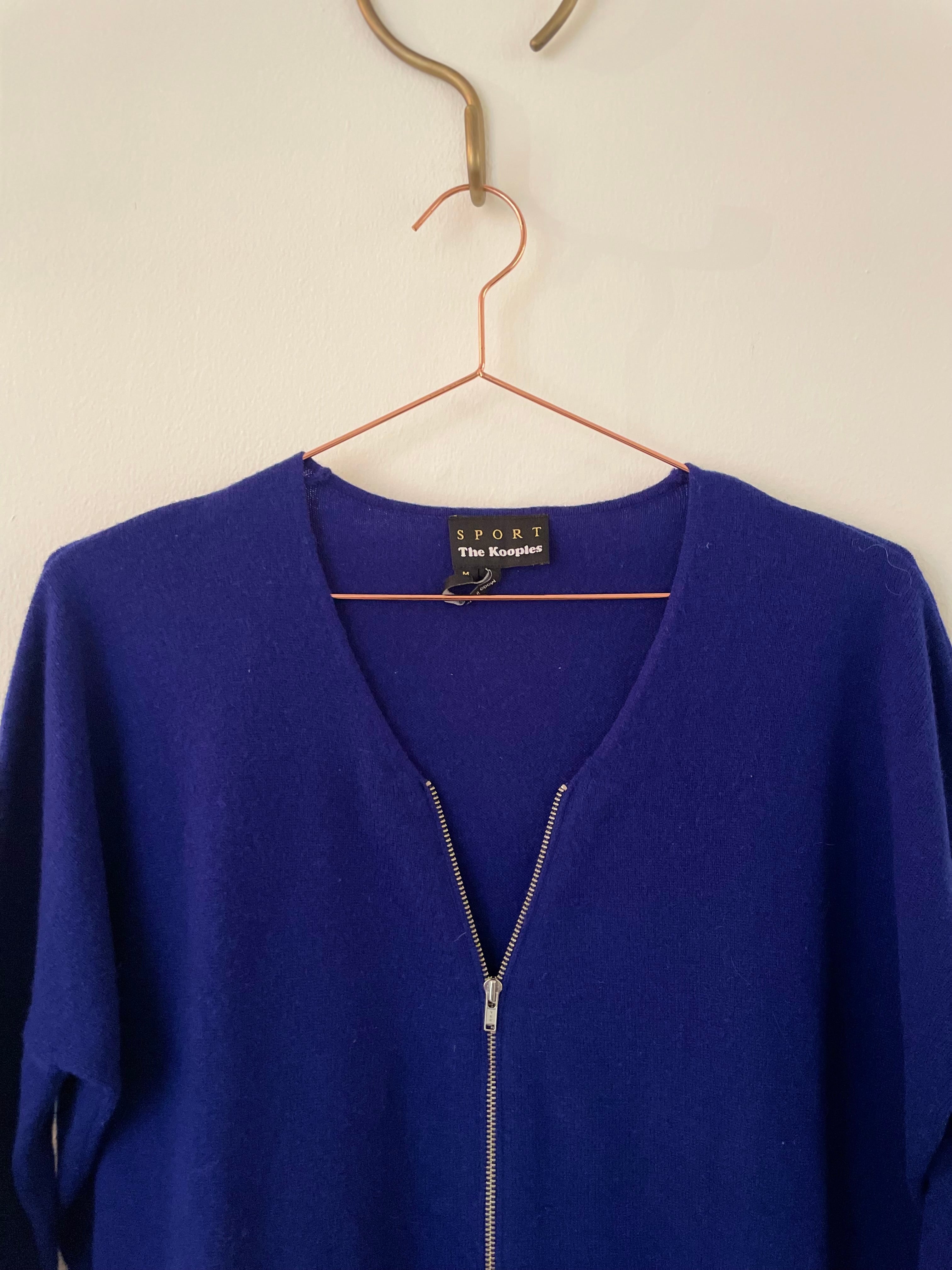 Royal blue knit jumper - THE KOOPLES - M