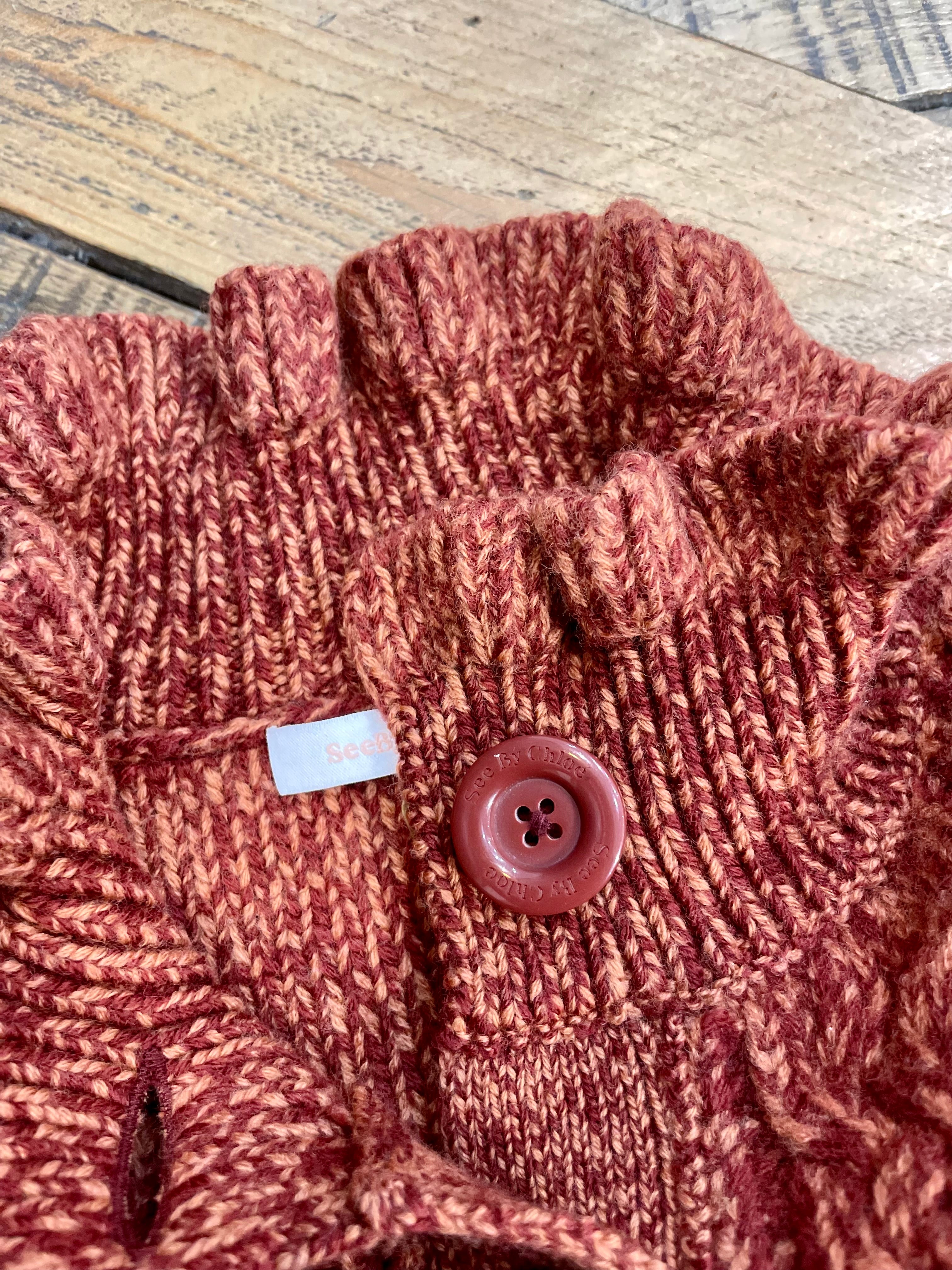 Peach knit cardigan - SEE BY CHLOE - XS