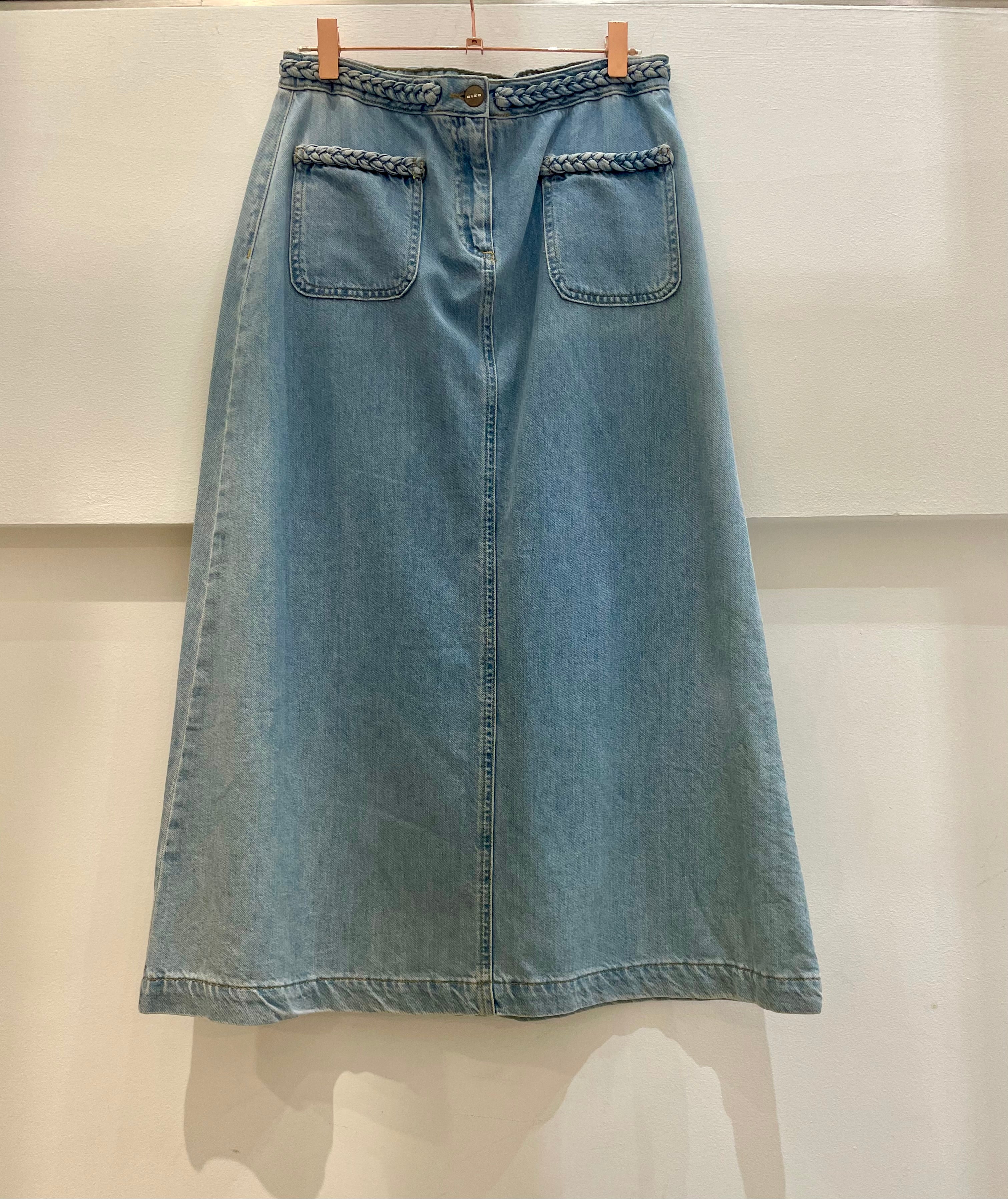 Denim Skirt - RIXO - 38EU/UK10