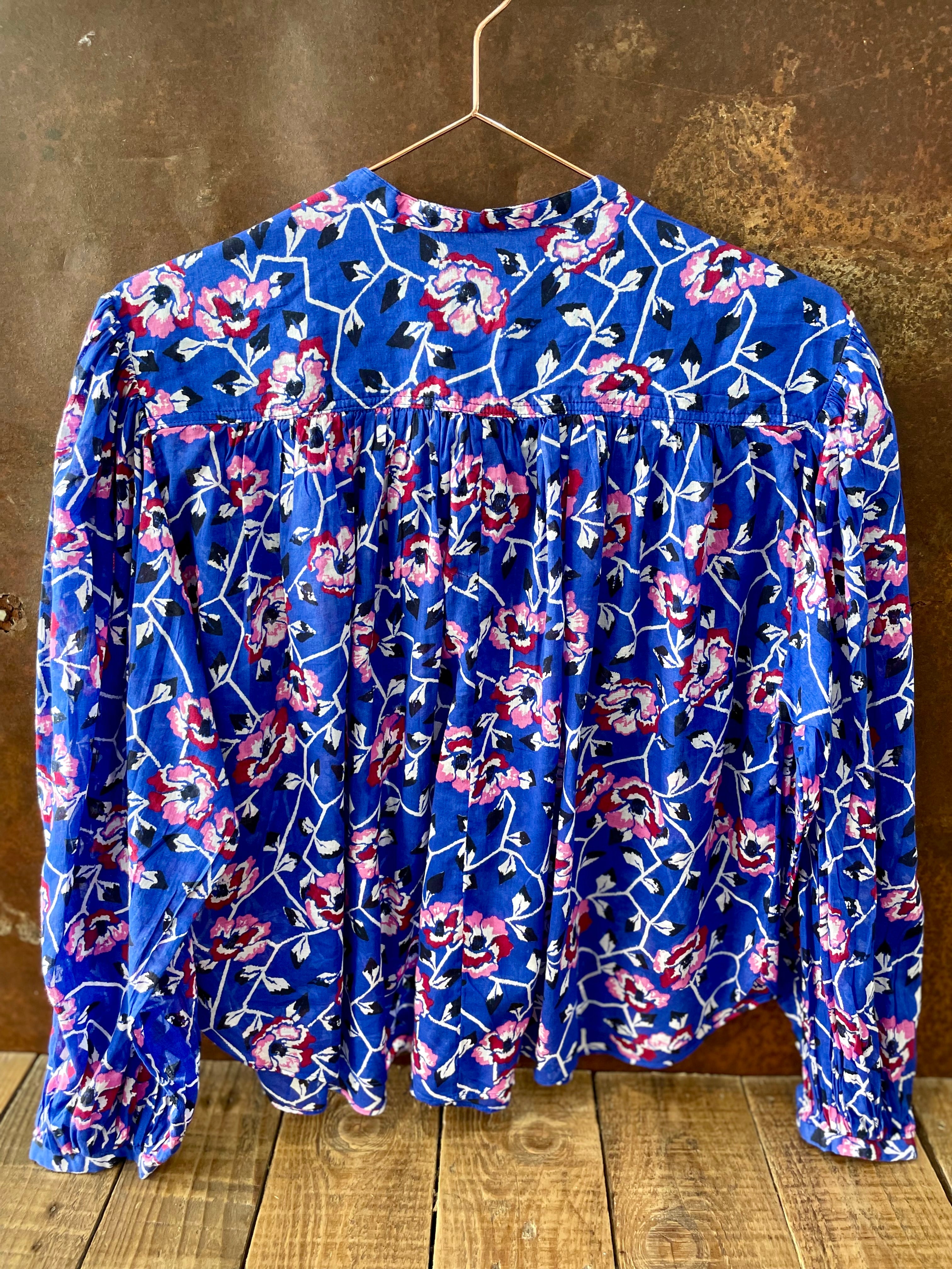 Blue print blouse - ISABEL MARANT ETOILE - XS
