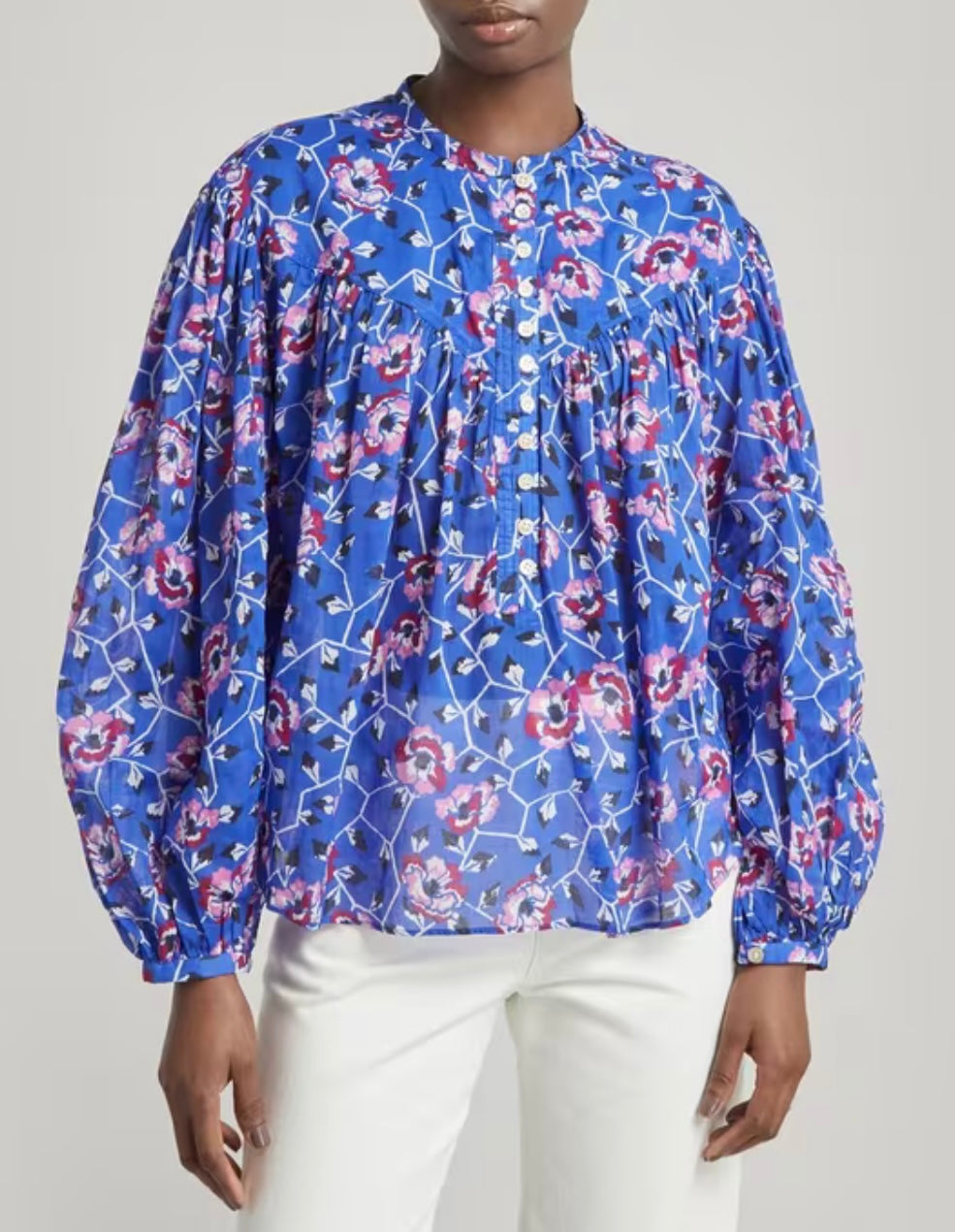 Blue print blouse - ISABEL MARANT ETOILE - XS