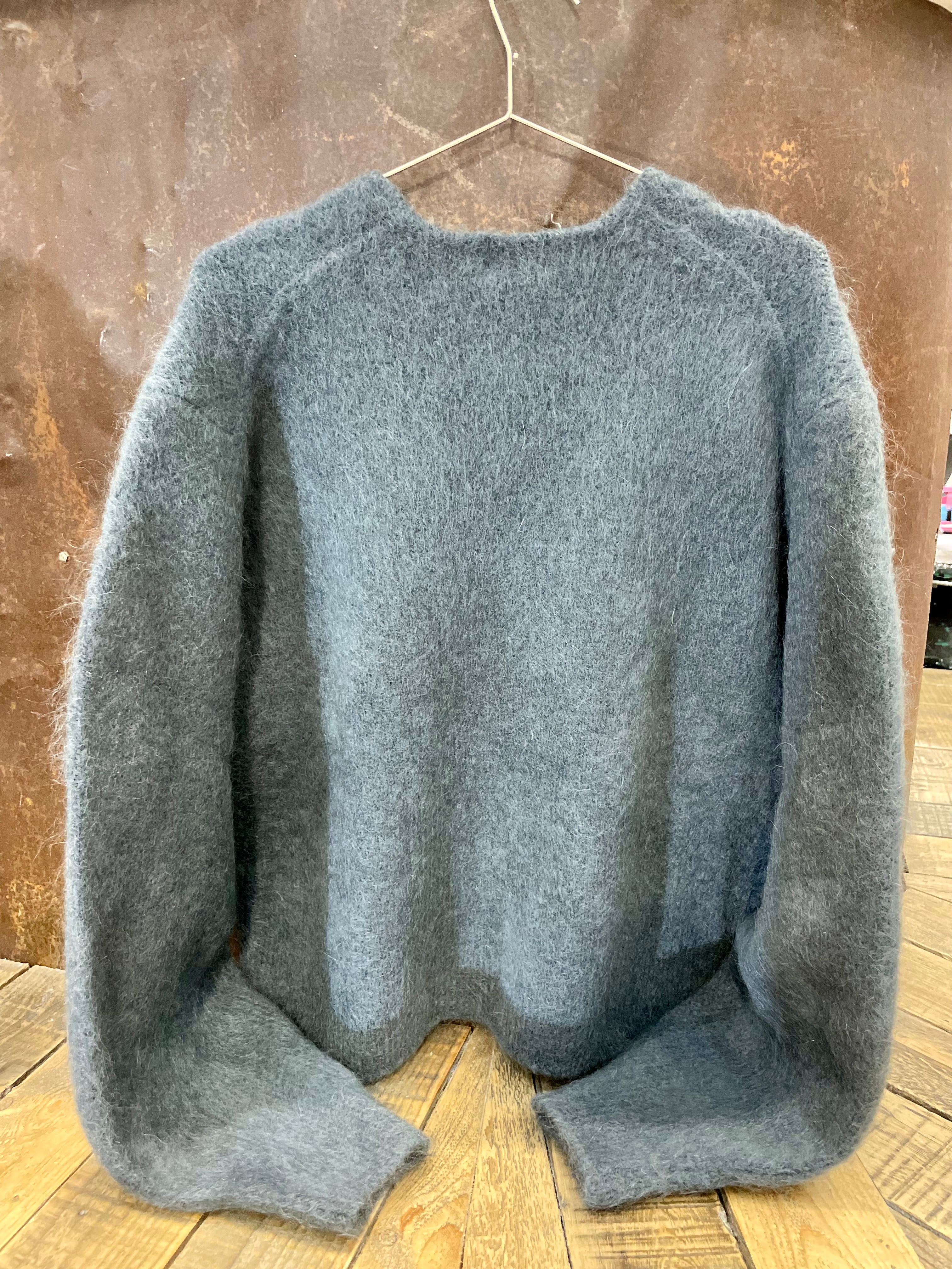 Grey mohair/wool blend jumper - H&M - S