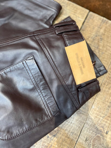 Brown leather trousers - STELLA & SUZIE - 38EU/UK10