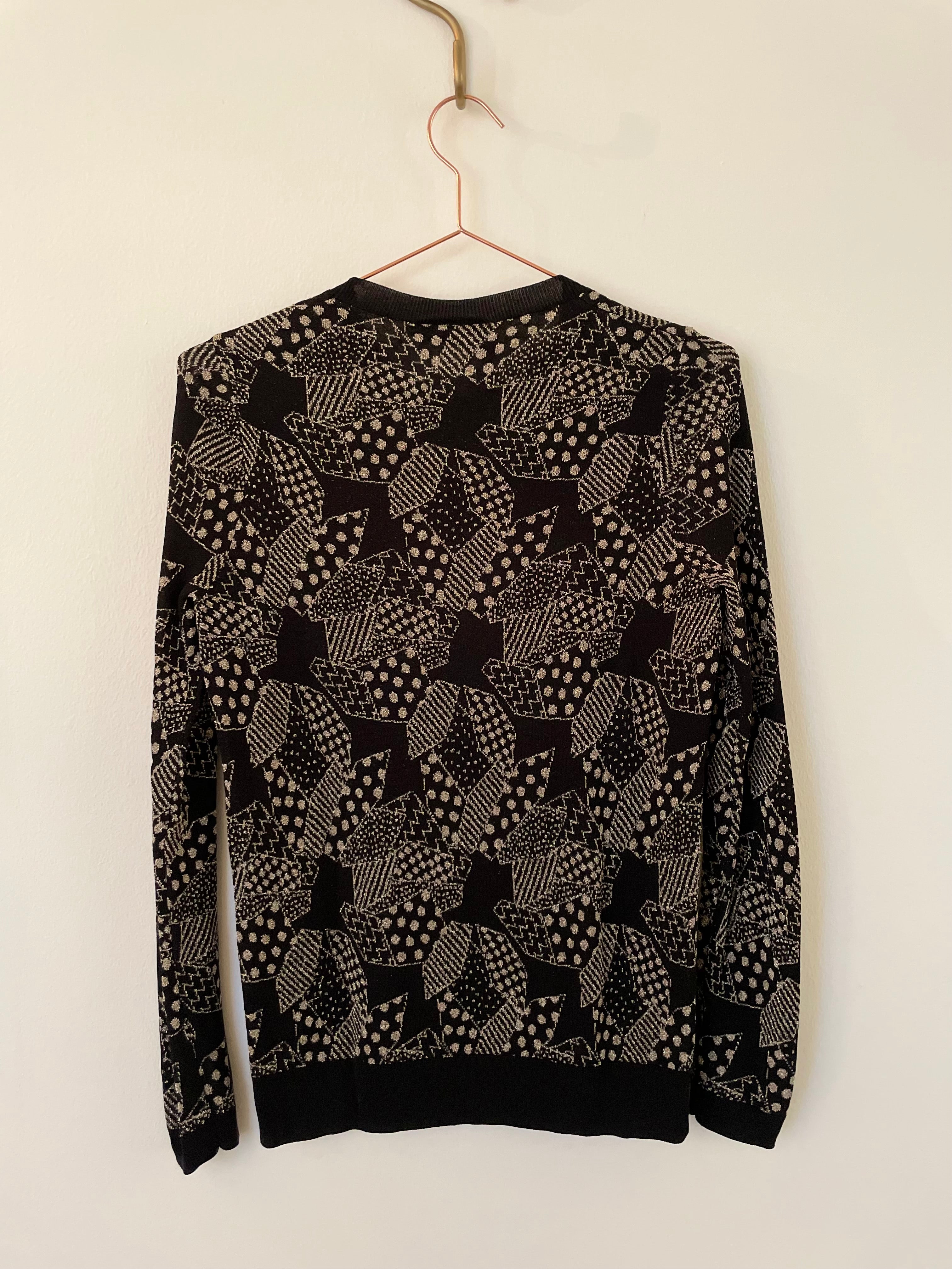 Black & metallic knit jumper - THE KOOPLES - S