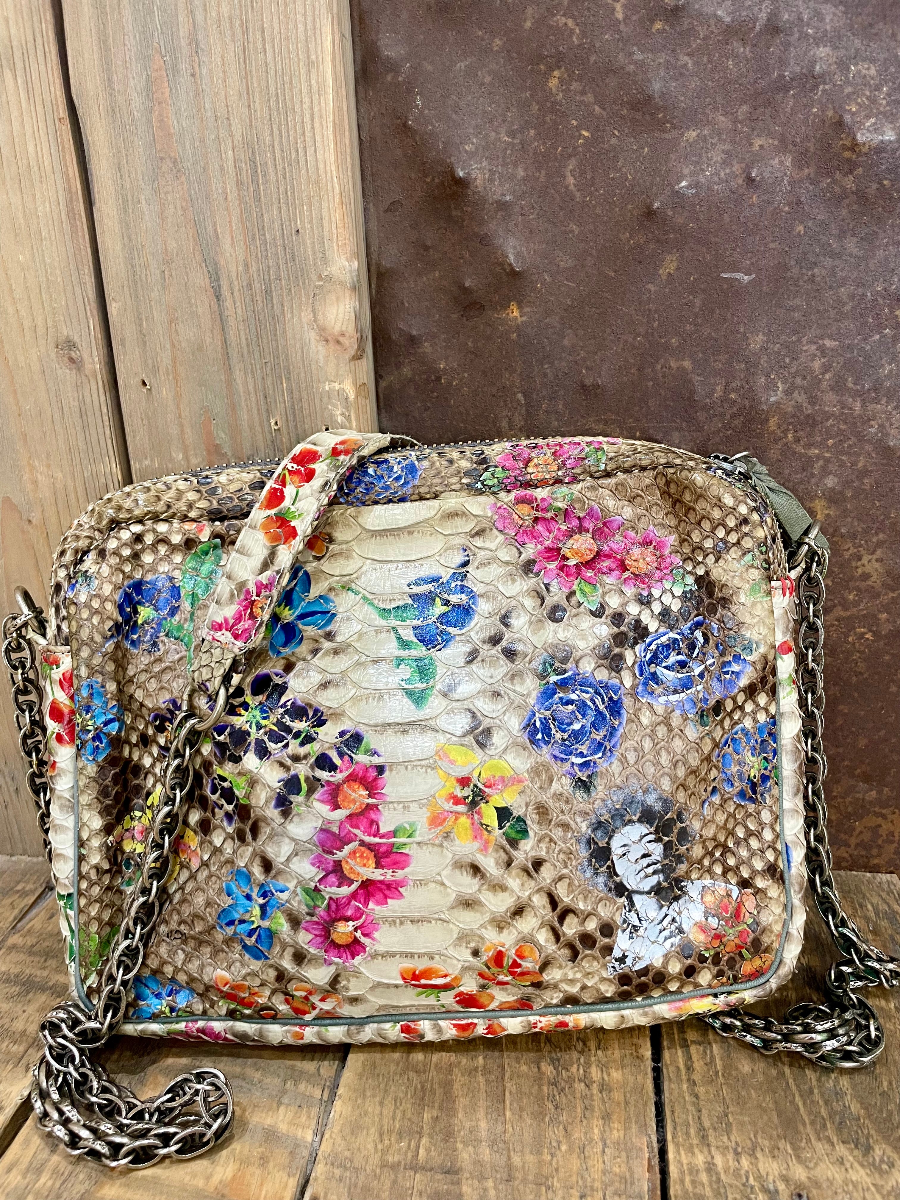 Print leather bag - CLARIS VIROT