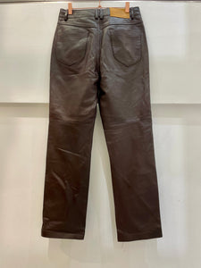 Brown leather trousers - STELLA & SUZIE - 38EU/UK10