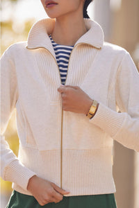 Beige zip jacket - VARLEY - XS