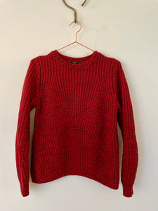 Red knit jumper - MAJE - M