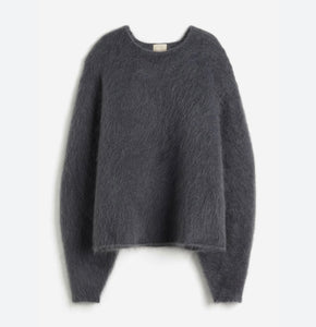 Grey mohair/wool blend jumper - H&M - S