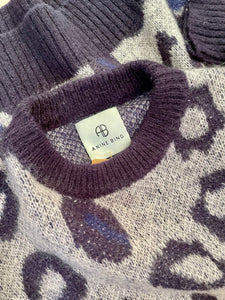 Navy print knit jumper - ANINE BING - XXS