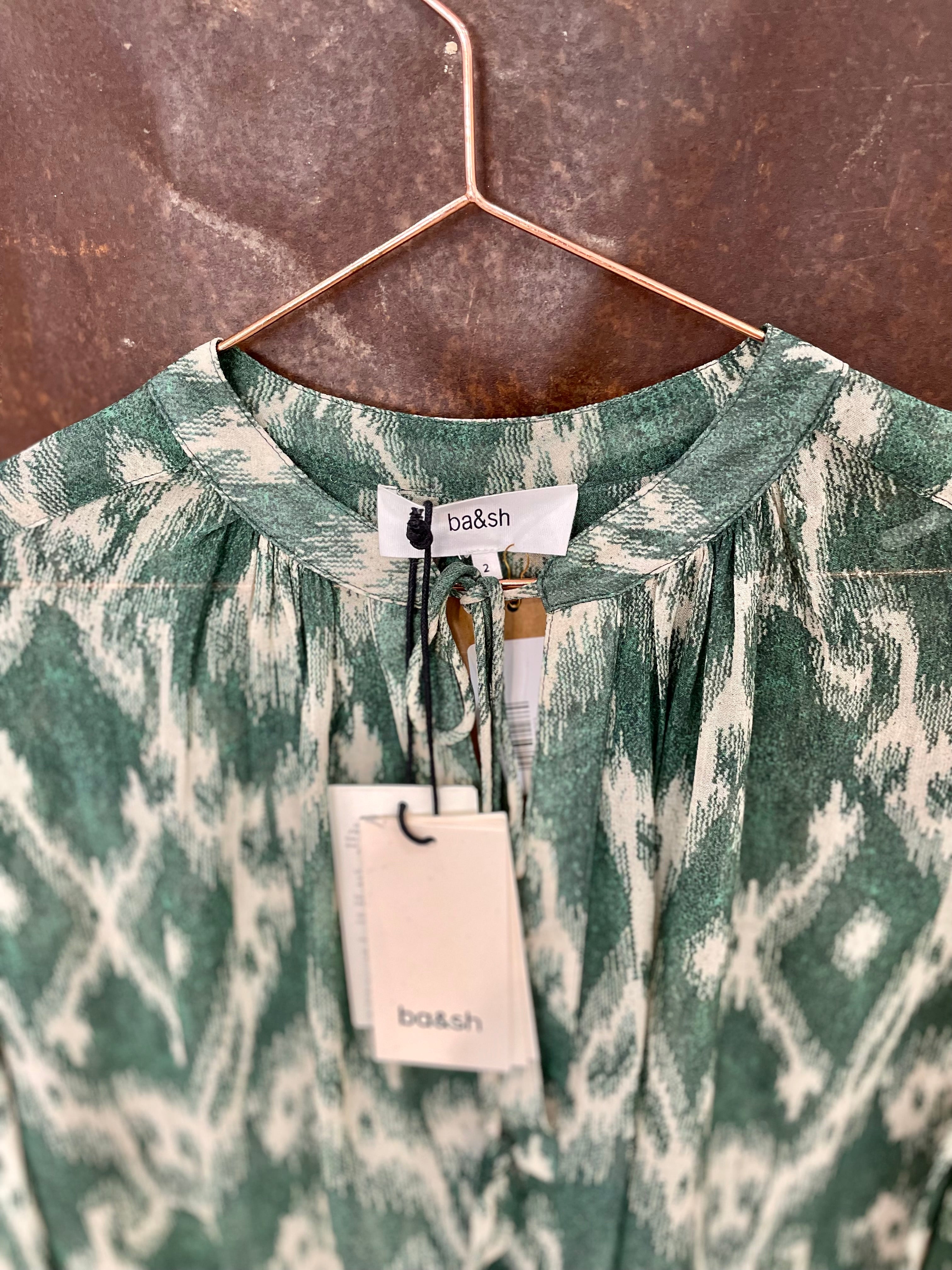 Green print blouse - BA&SH - SIZE 2