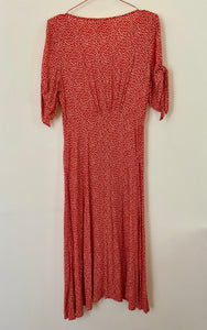 Red print long dress - H&M - 38EU/UK10