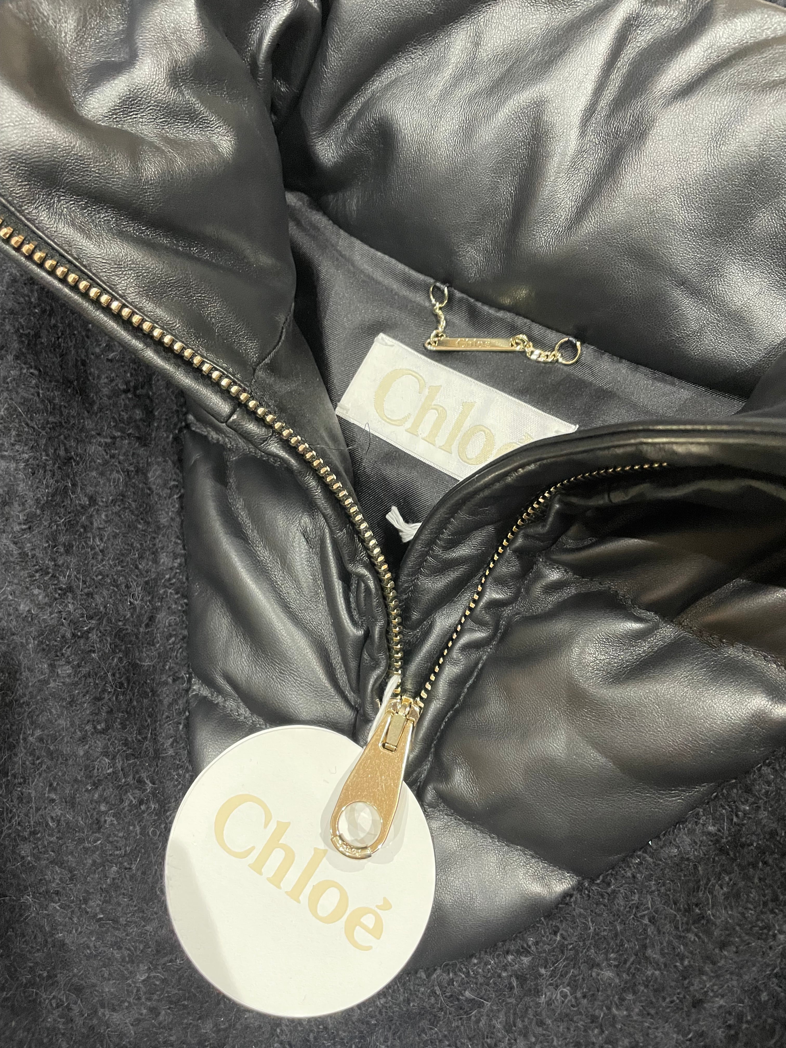 Black poncho - CHLOÉ - ONE SIZE