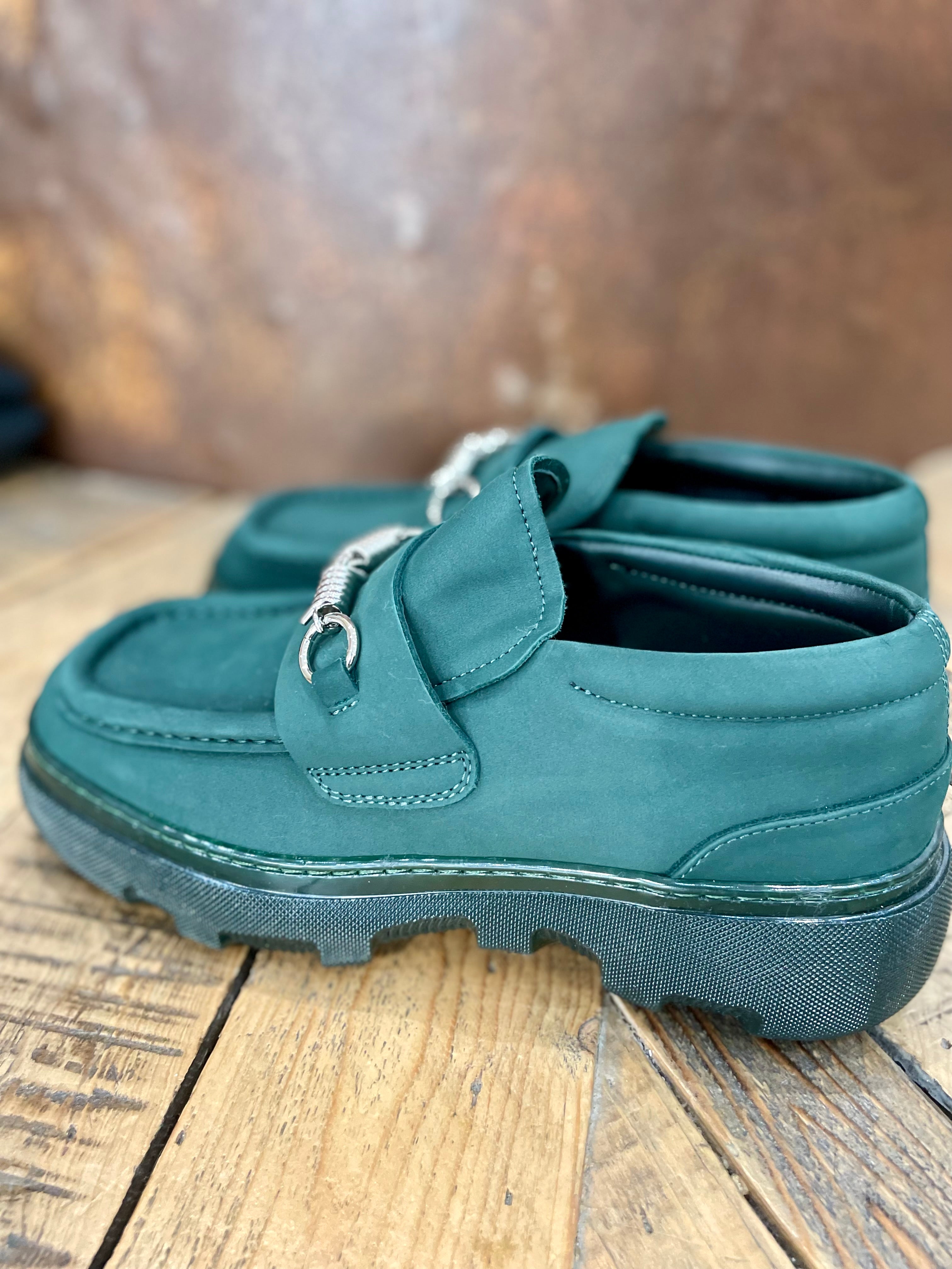 Green suede loafers - BURBERRY - 39EU/UK6