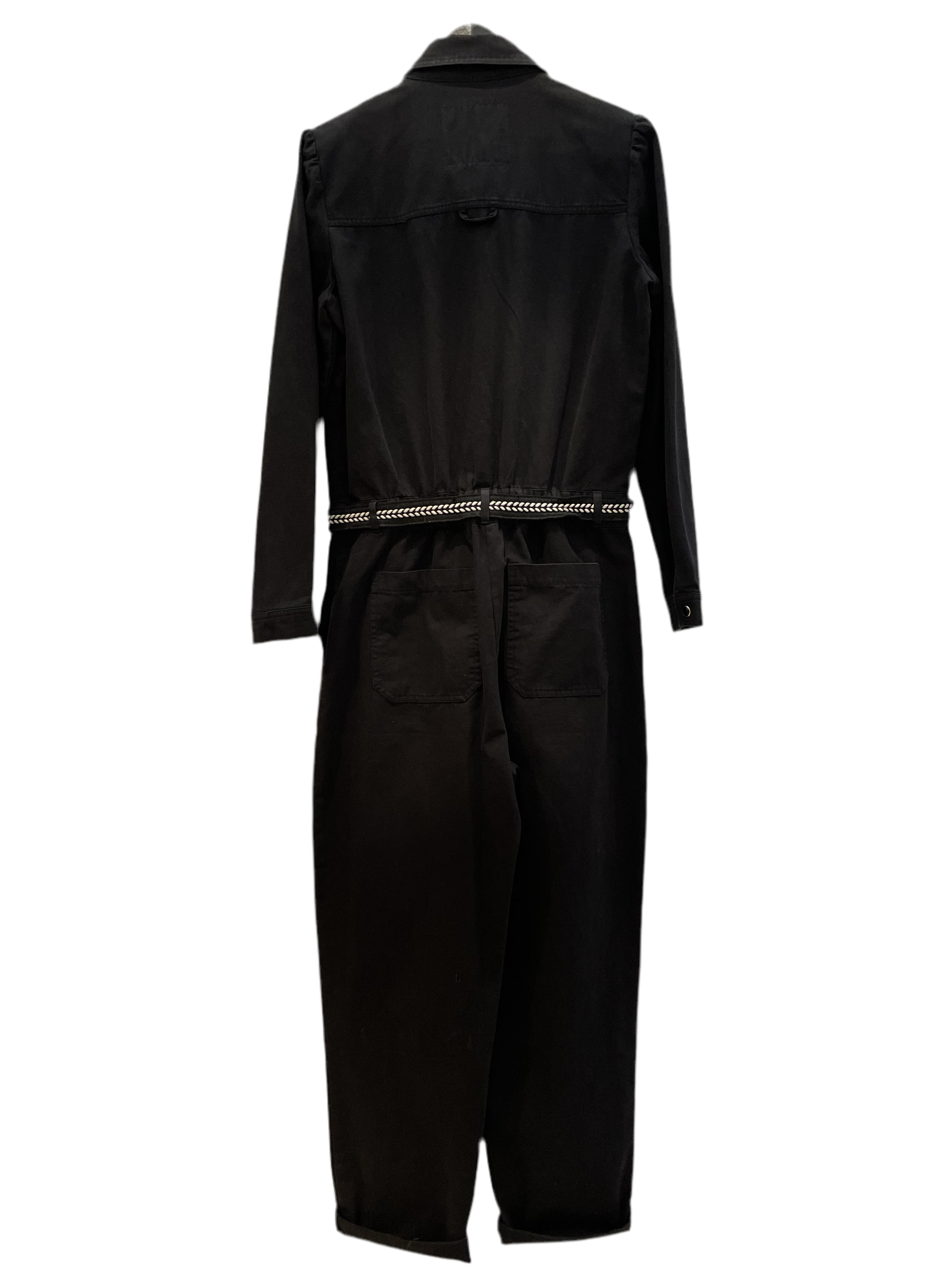 Black long jumpsuit - BERENICE - M