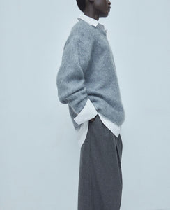 Grey mohair/wool blend jumper - H&M - S