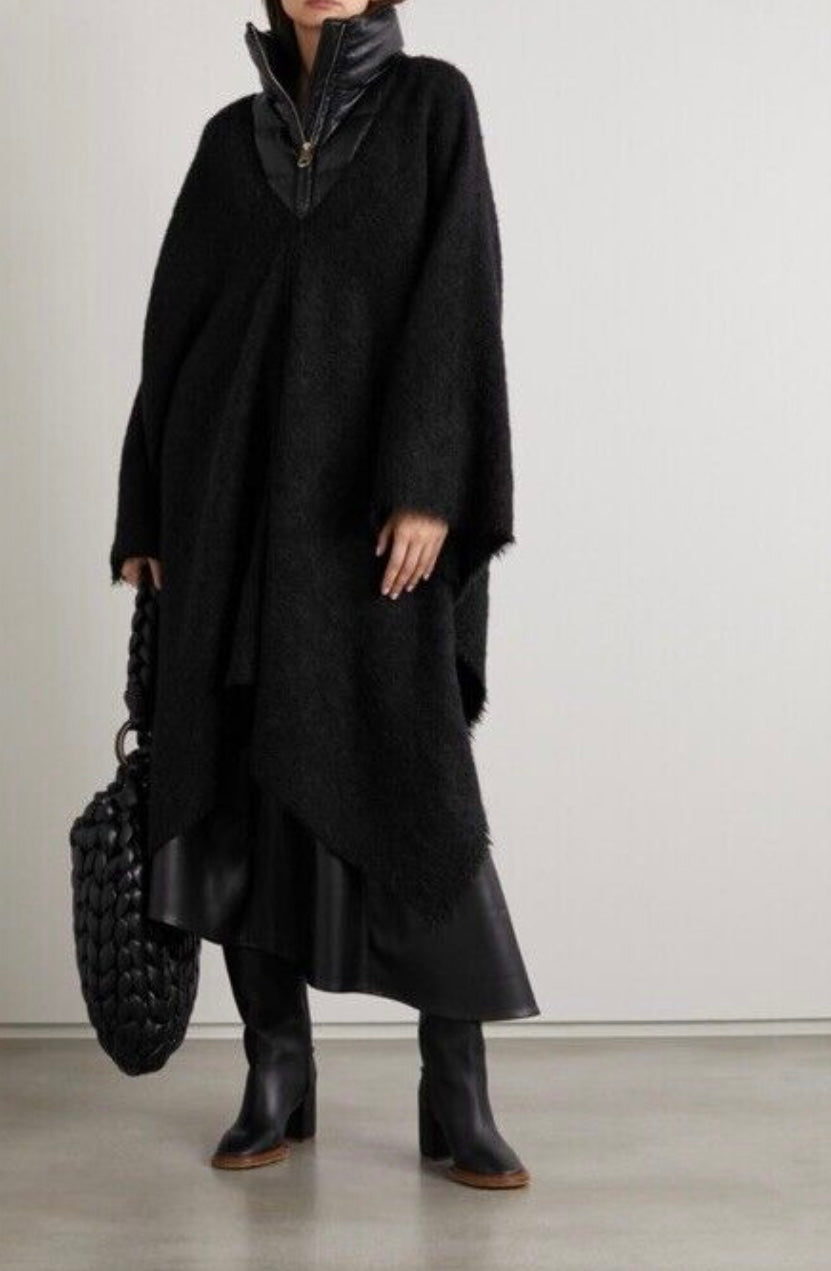 Black poncho - CHLOÉ - ONE SIZE