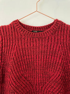 Red knit jumper - MAJE - M