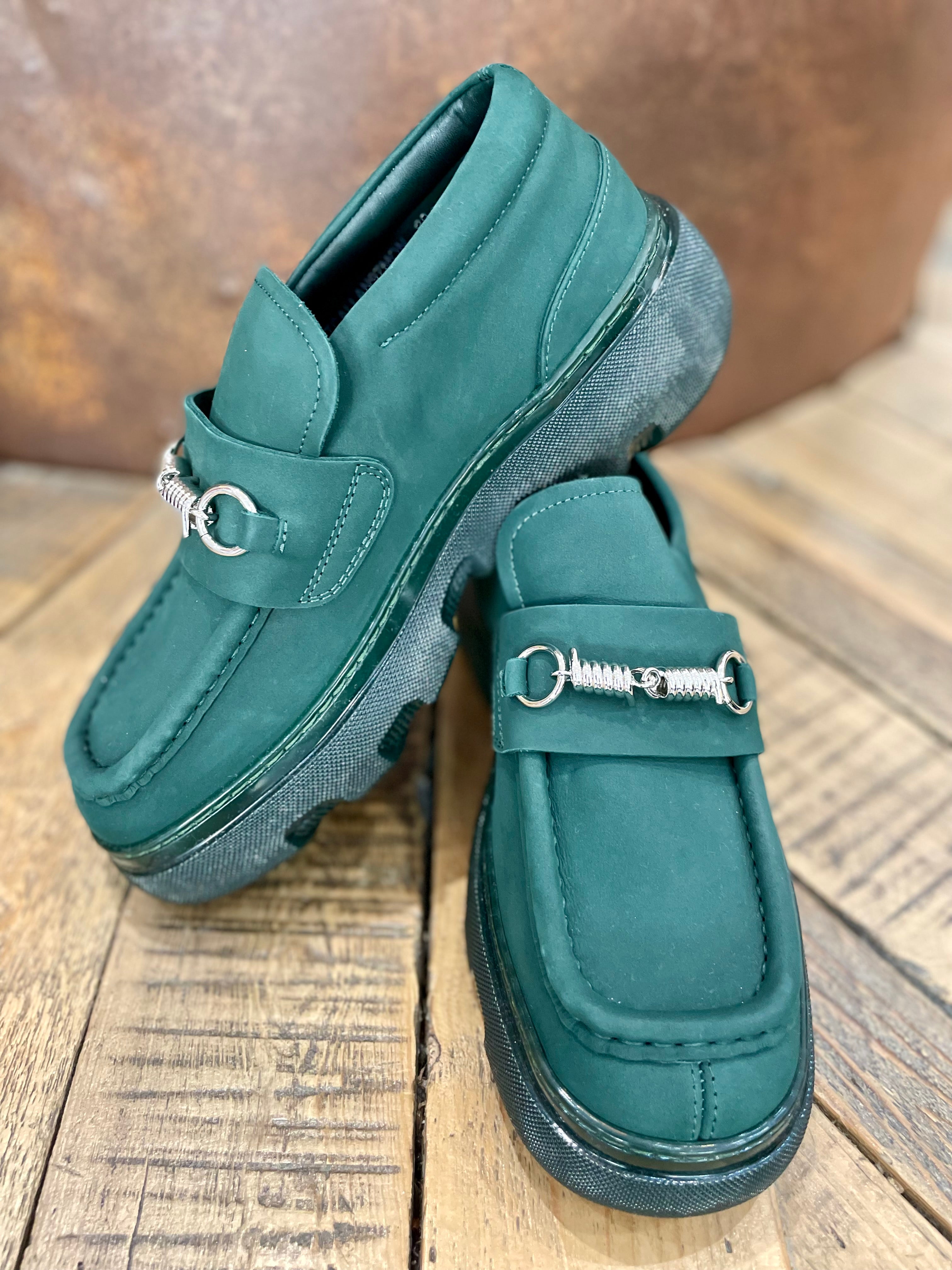 Green suede loafers - BURBERRY - 39EU/UK6