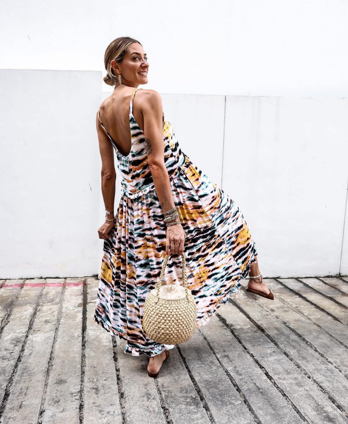 Print midi dress - SONGE LAB - S