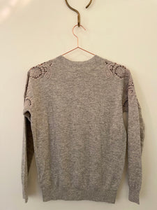 Grey lace knit jumper - TED BAKER - XS