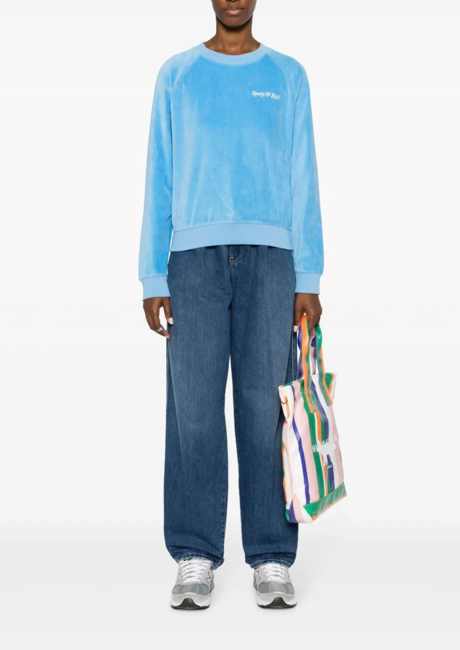 Blue towel sweater - SPORTY & RICH - XL