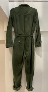 Khaki corduroy jumpsuit - HUSH - UK10