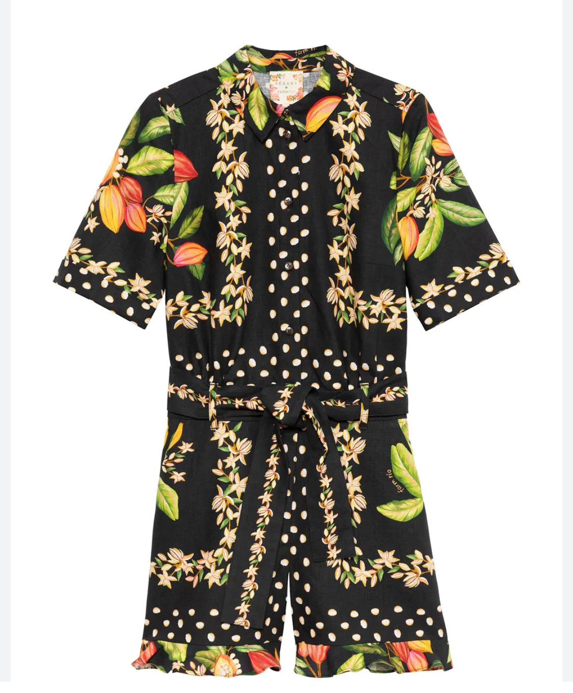Print mini jumpsuit - SEZANE X FARMRIO - 38EU/UK10