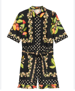 Print mini jumpsuit - SEZANE X FARMRIO - 38EU/UK10