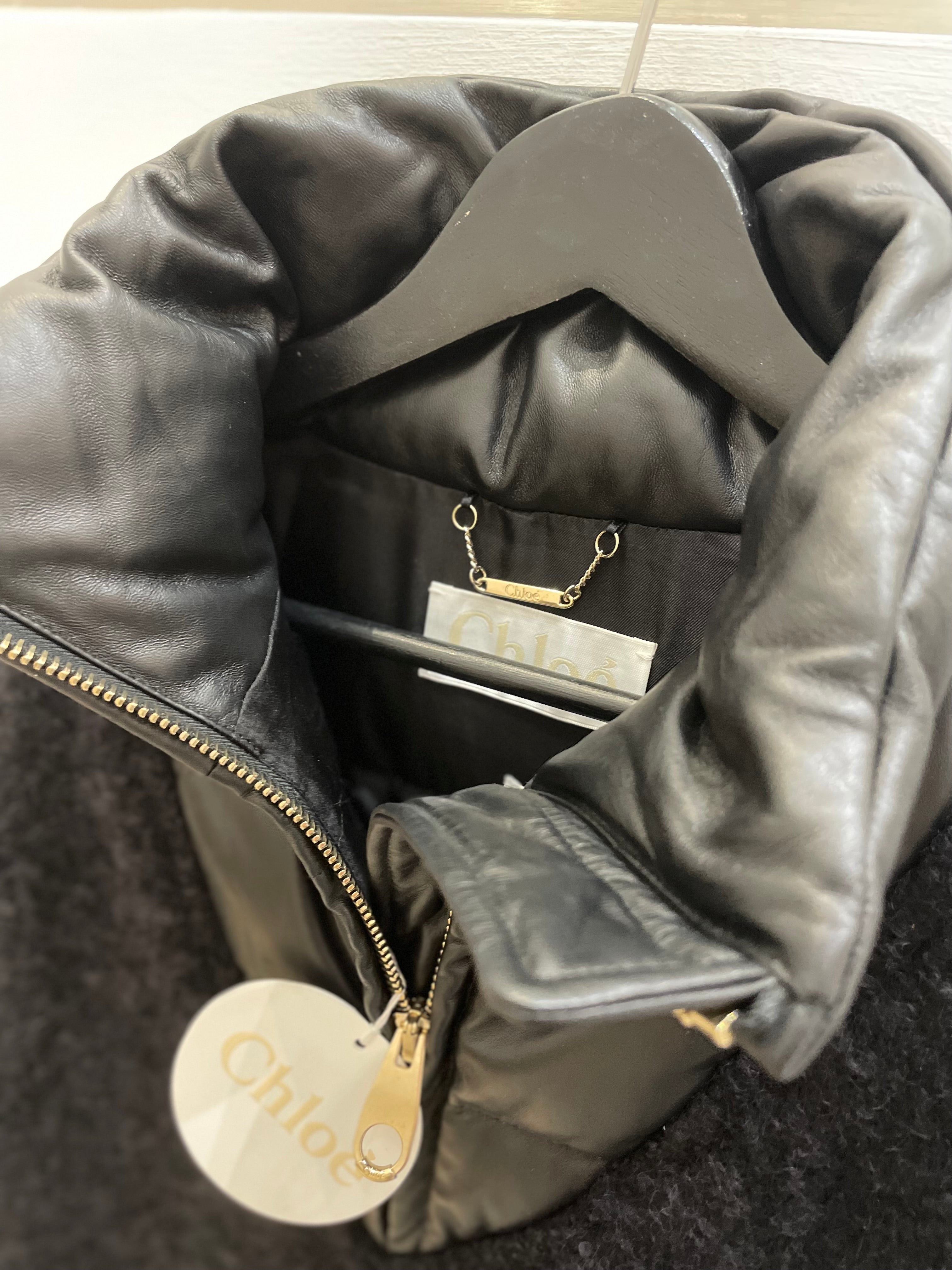 Black poncho - CHLOÉ - ONE SIZE