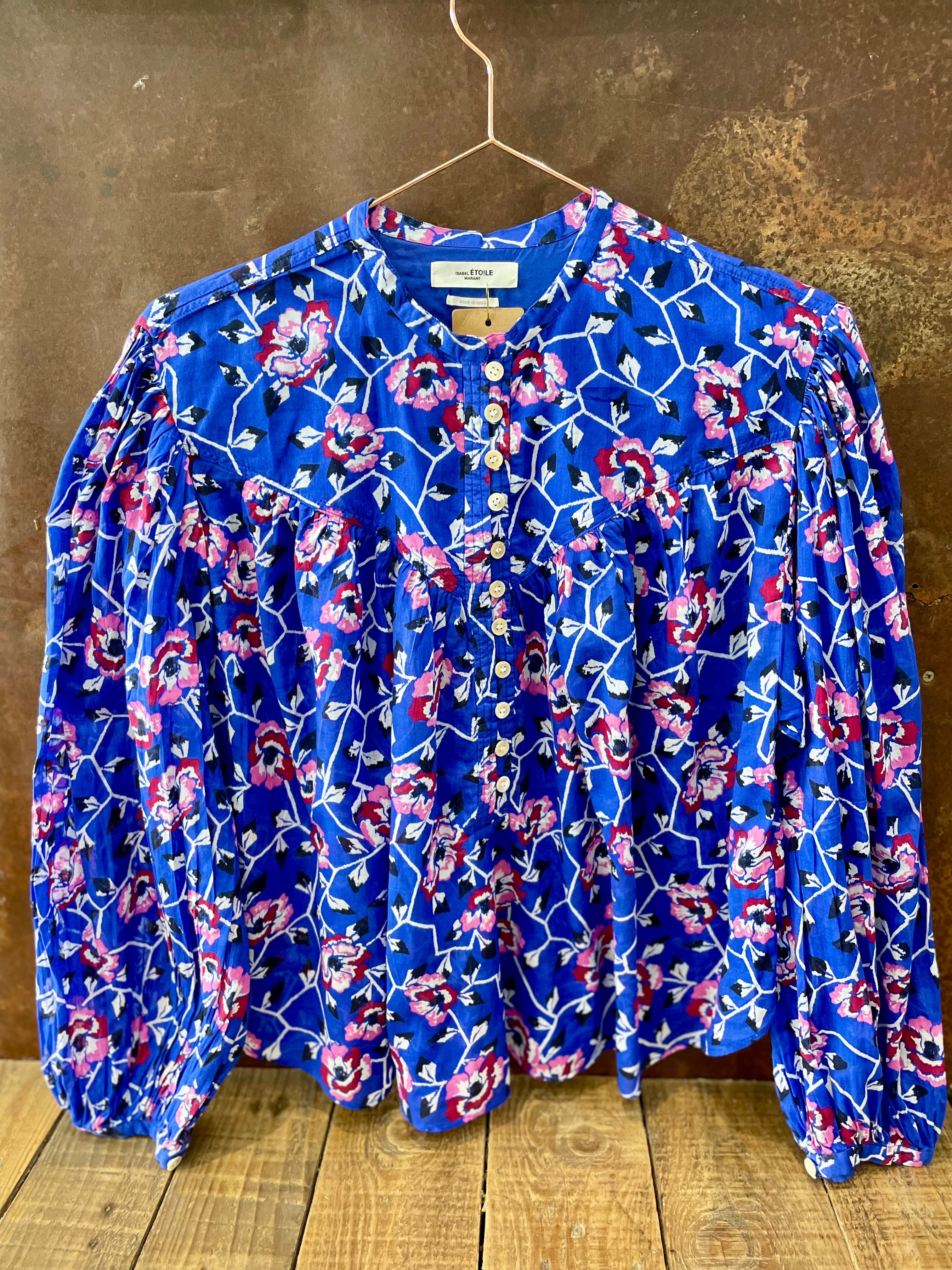 Blue print blouse - ISABEL MARANT ETOILE - XS