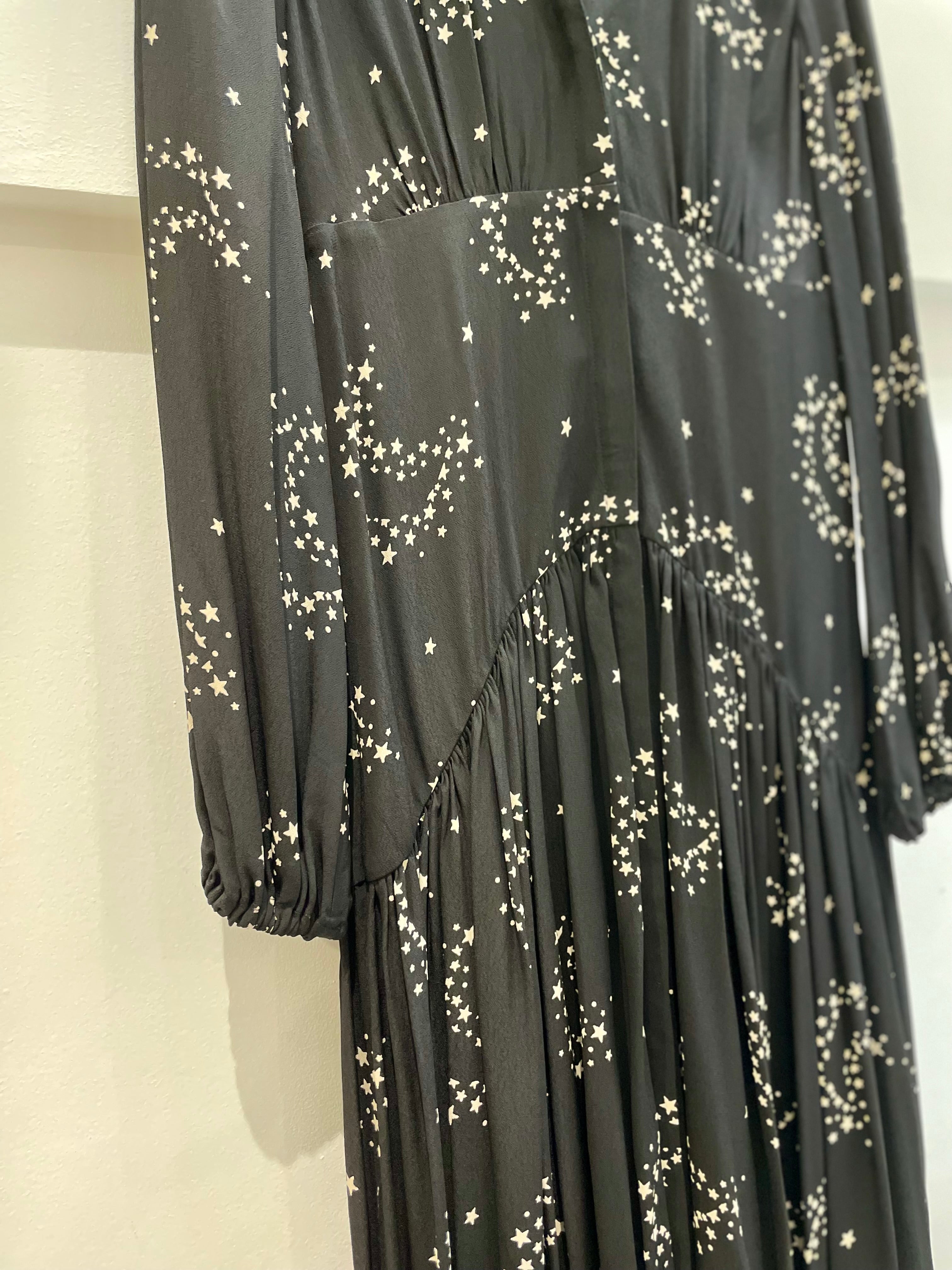 Black stars dress - GHOST LDN - S