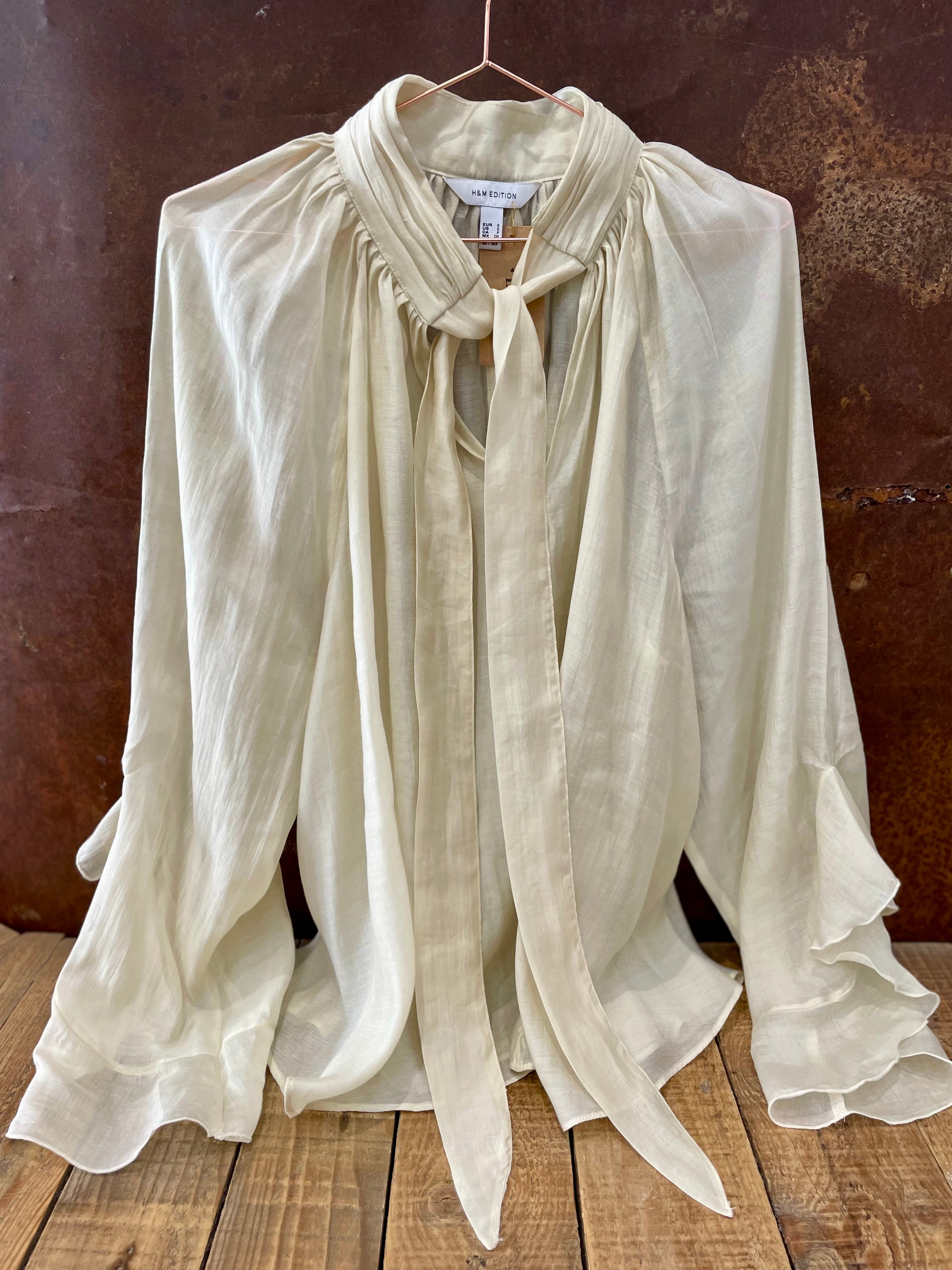 Pale gold blouse - H&M EDITION - S