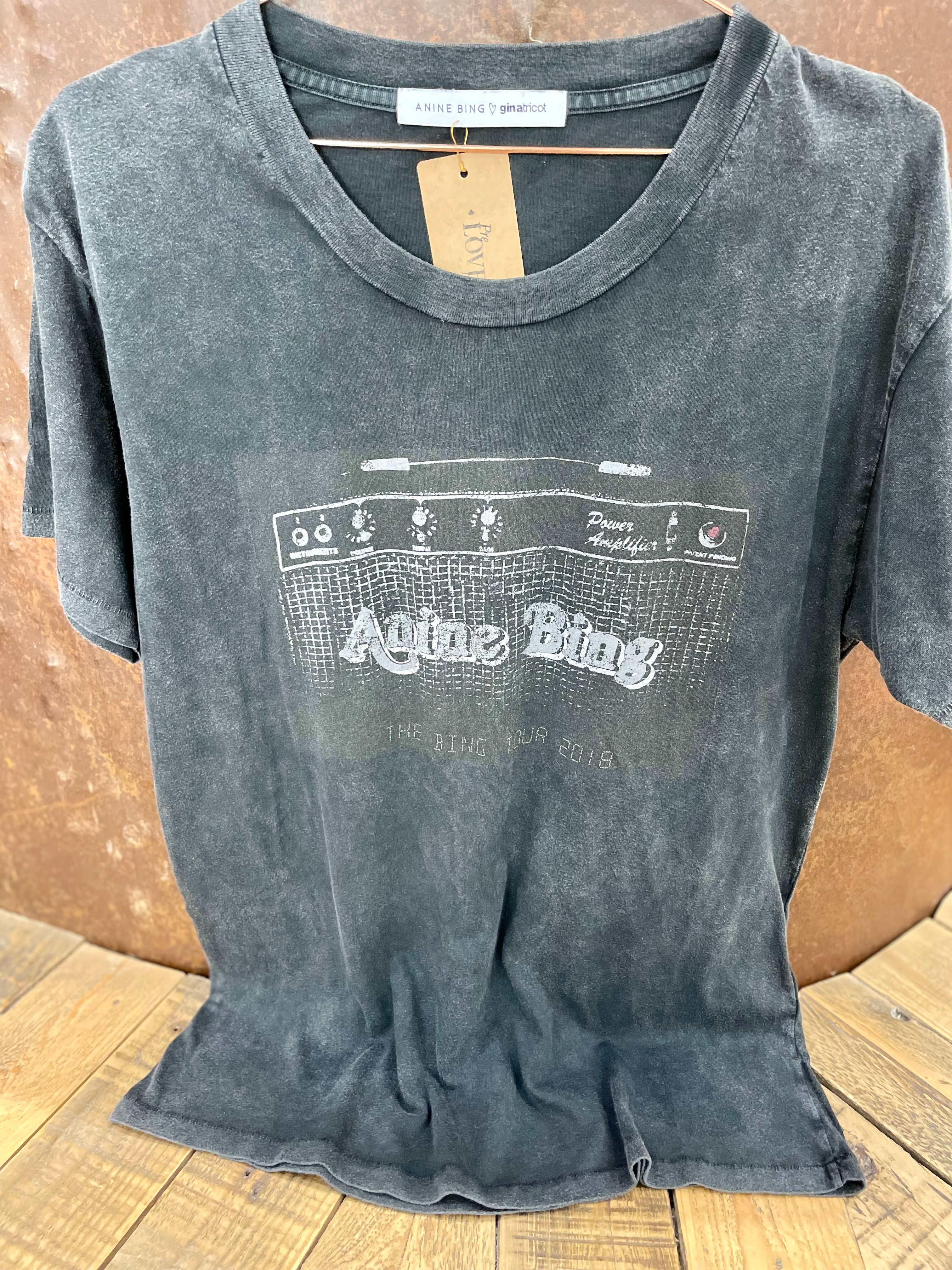 Grey T-shirt - ANINE BING X GINNATRICOT - S