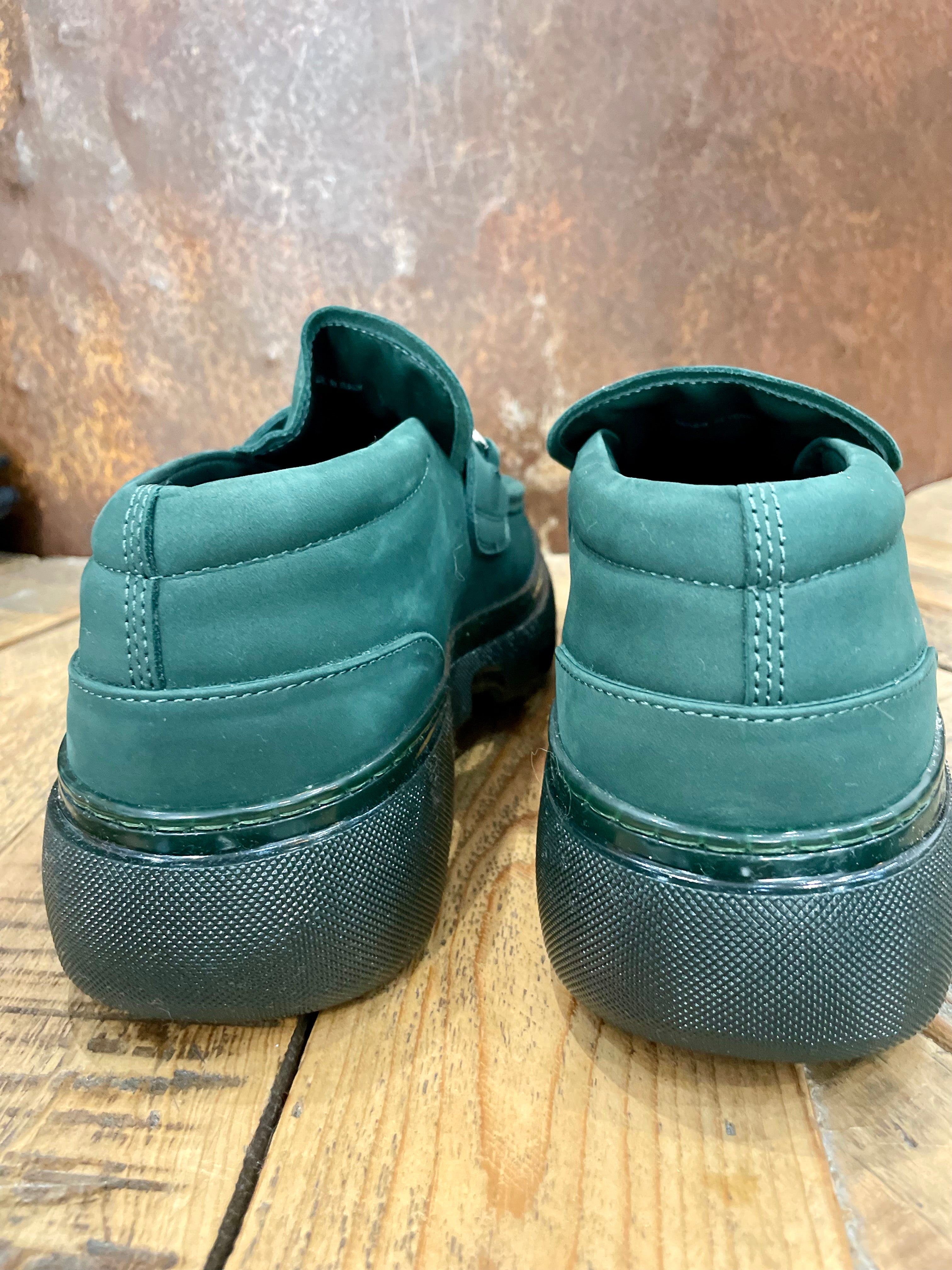 Green suede loafers - BURBERRY - 39EU/UK6