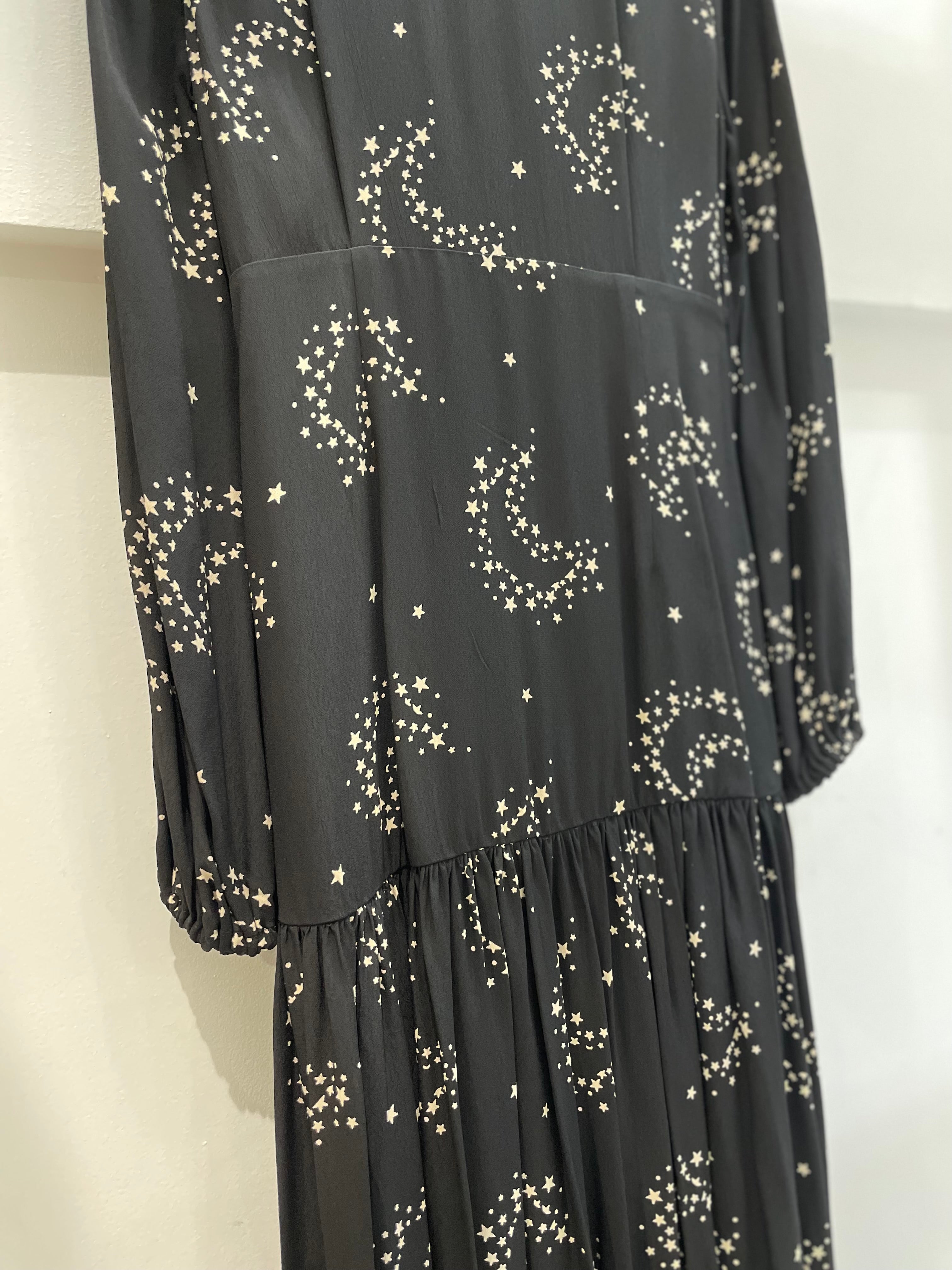 Black stars dress - GHOST LDN - S