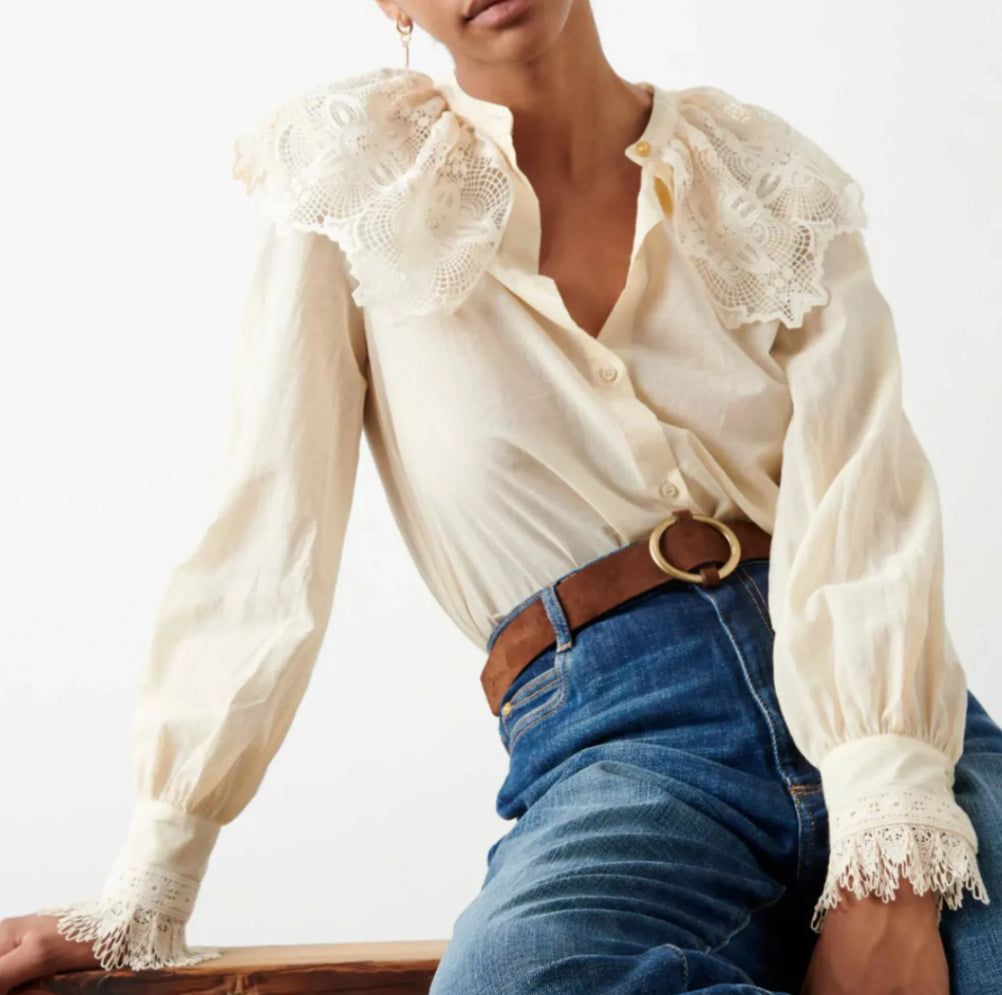 Ivory shirt - SESSUN - S