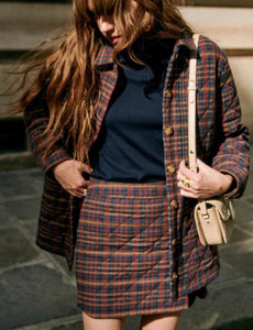 Plaid quilted mini skirt - SEZANE - XS