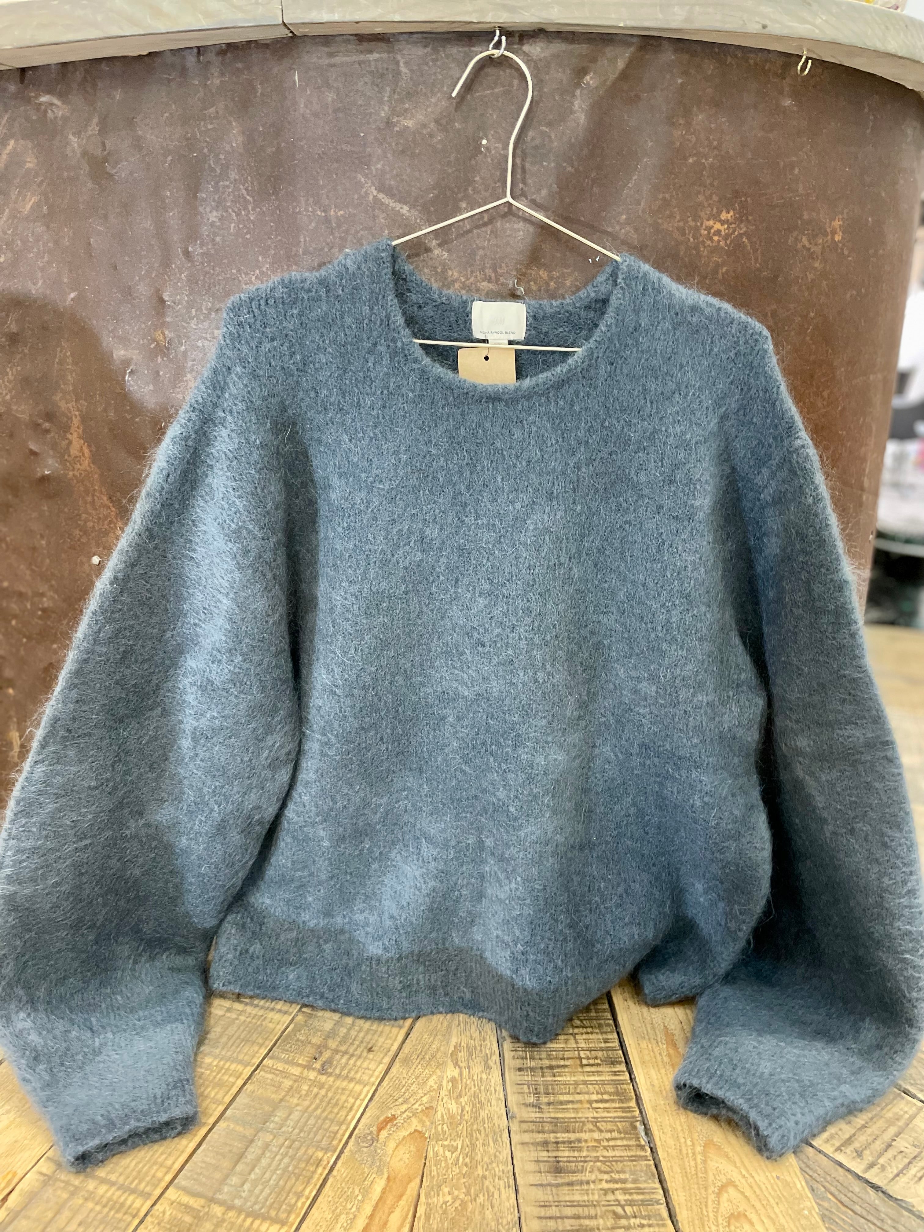 Grey mohair/wool blend jumper - H&M - S