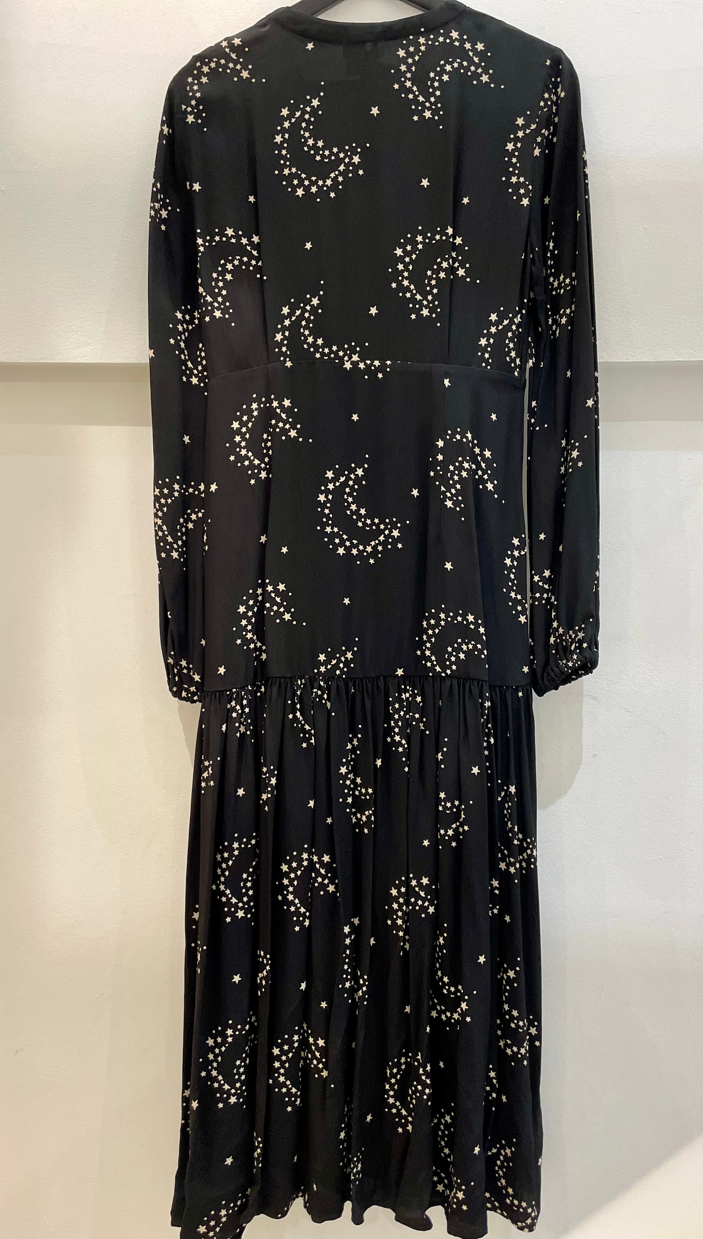 Black stars dress - GHOST LDN - S