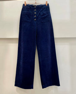 Navy corduroy trousers - SEZANE - XS